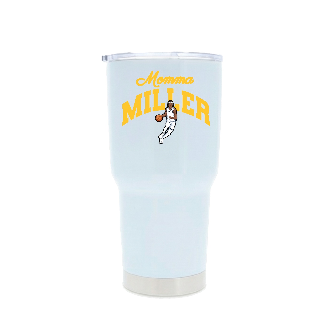 30oz Stainless Steel Tumbler — Mothers Day Arch in White