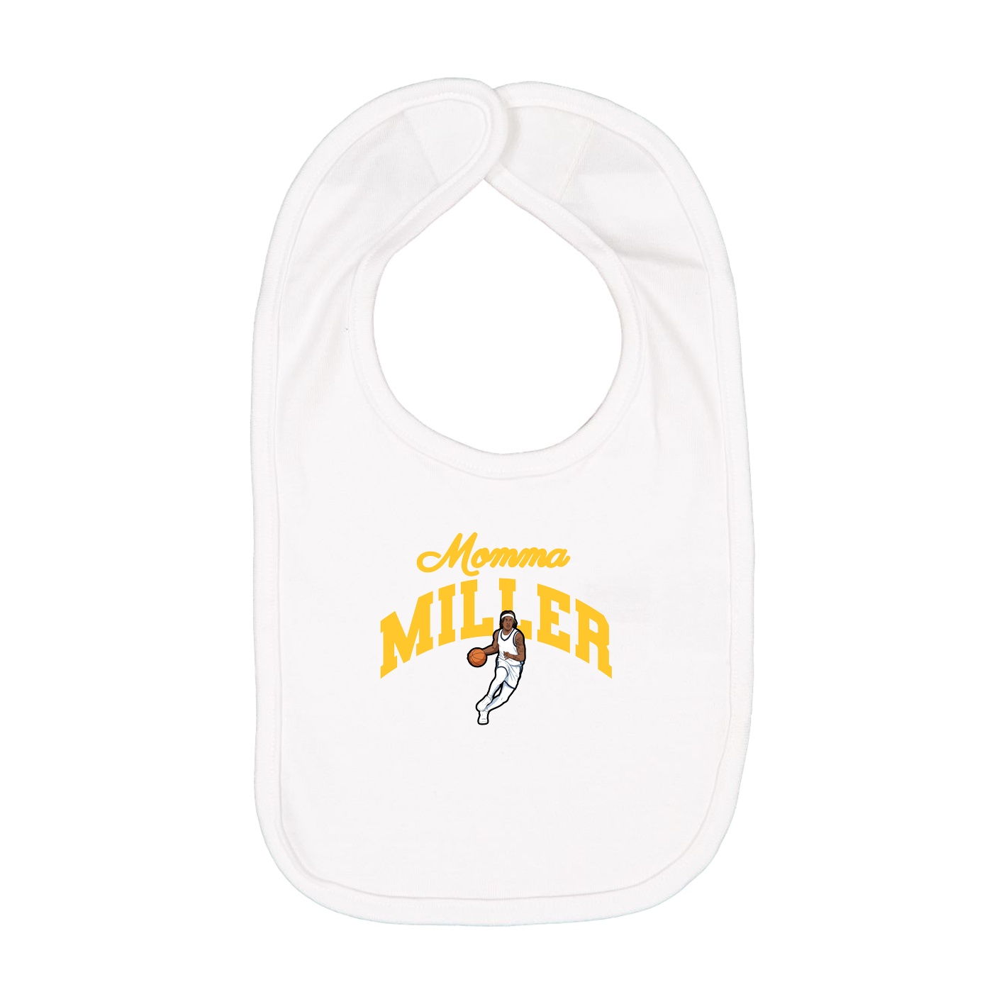 Infant Bib — Mothers Day Arch in White