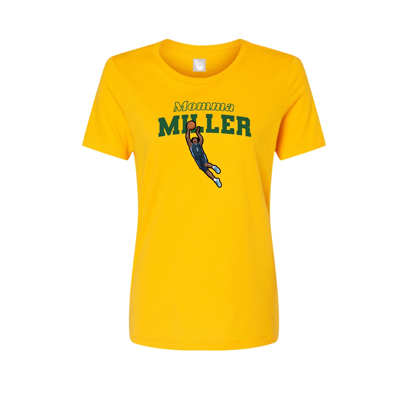 Womens Tee — Mothers Day Block in Gold