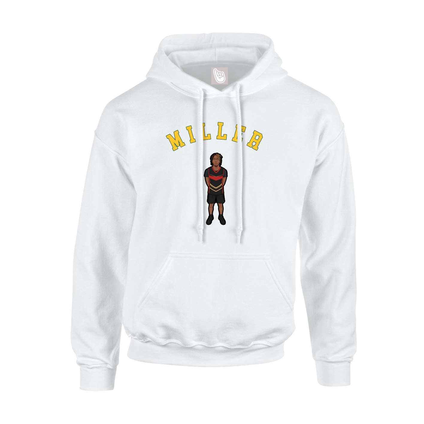 Youth Hoodie — Shirsey Arch in White