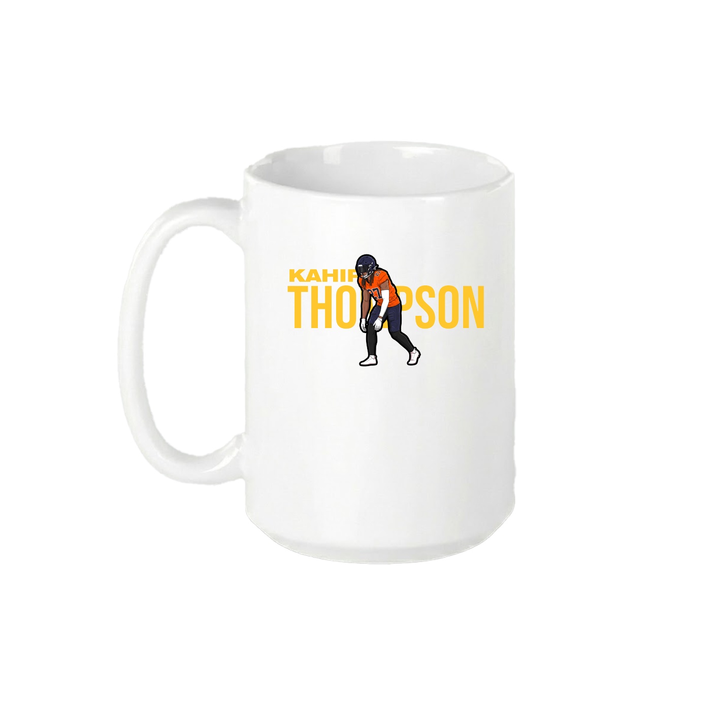 15oz Coffee Mug — Player Name in White