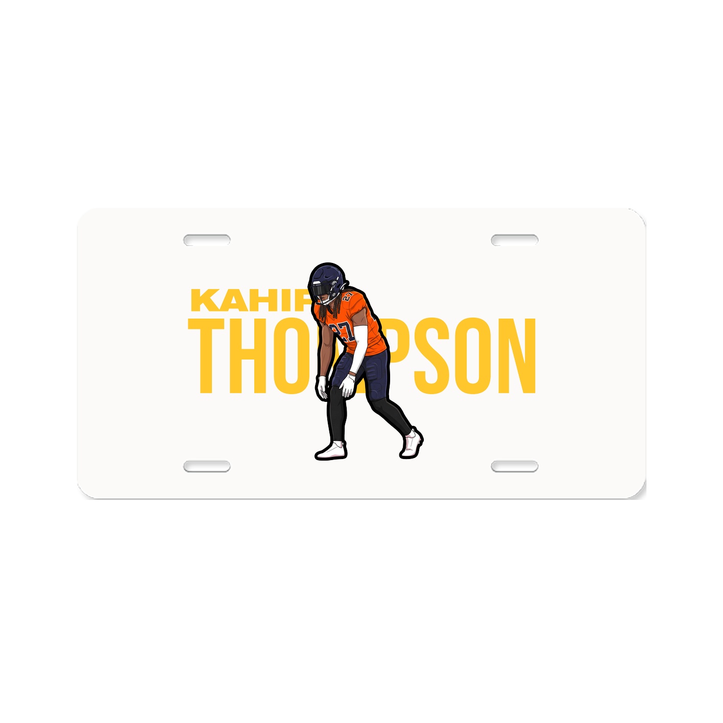 License Plate — Player Name in Classic