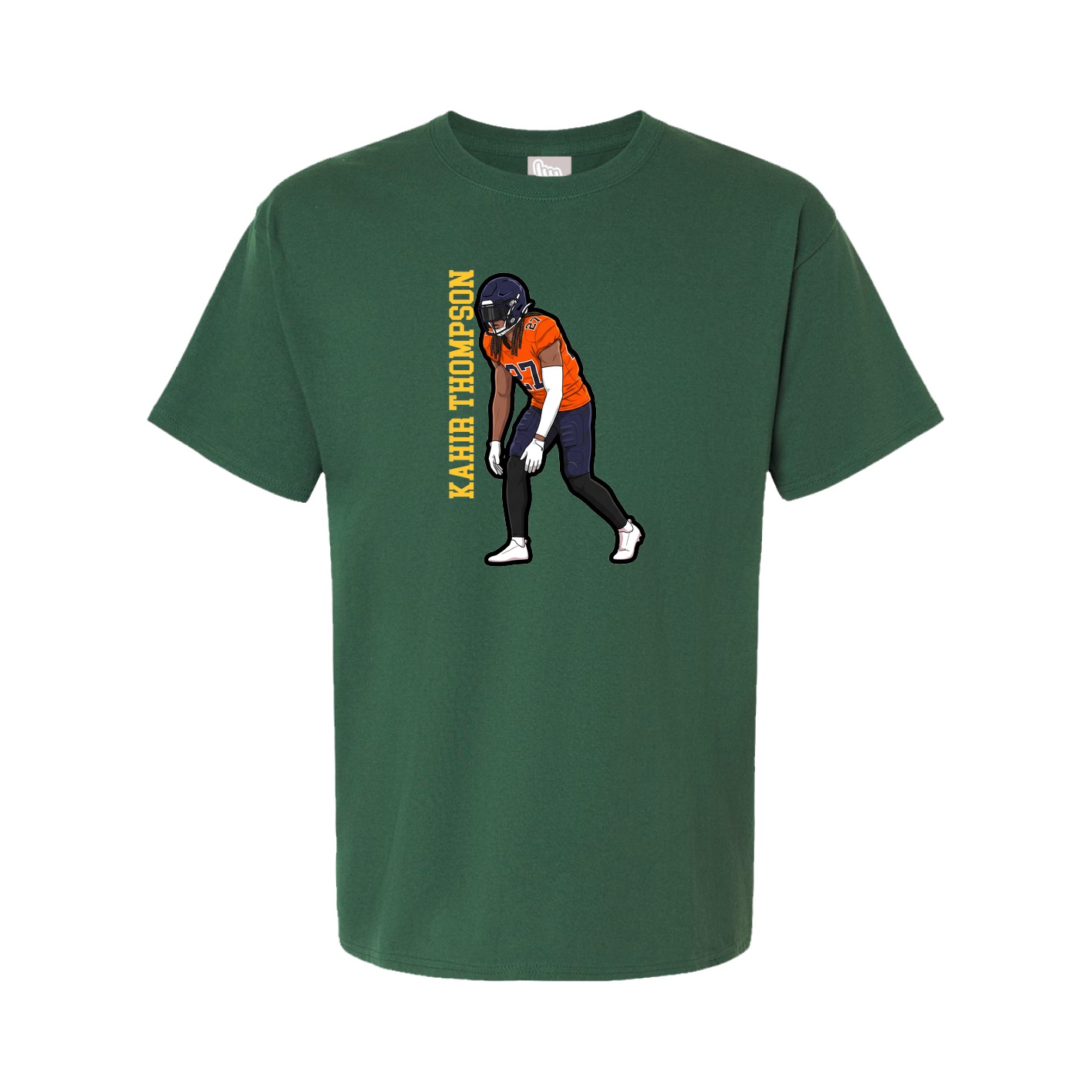 Tee — Name Vertical in Green