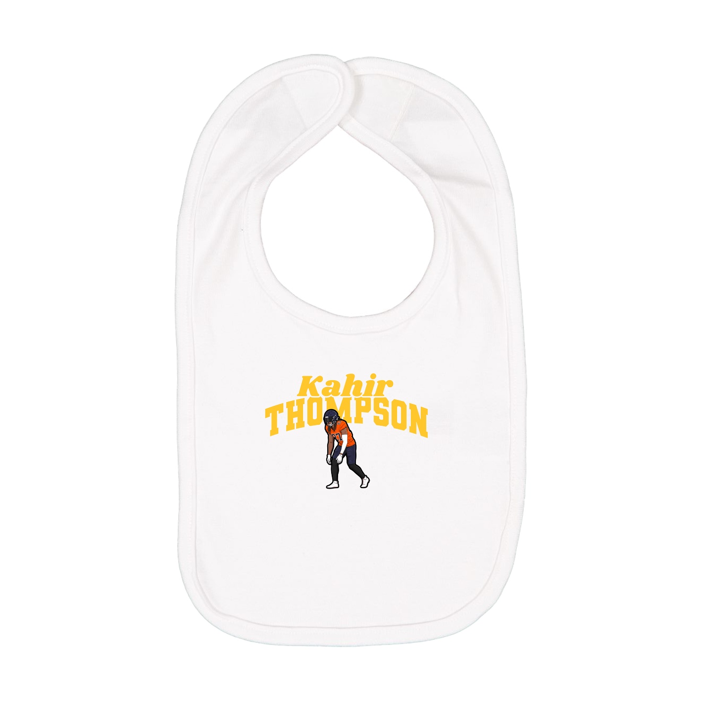 Infant Bib — Signature Arch in White