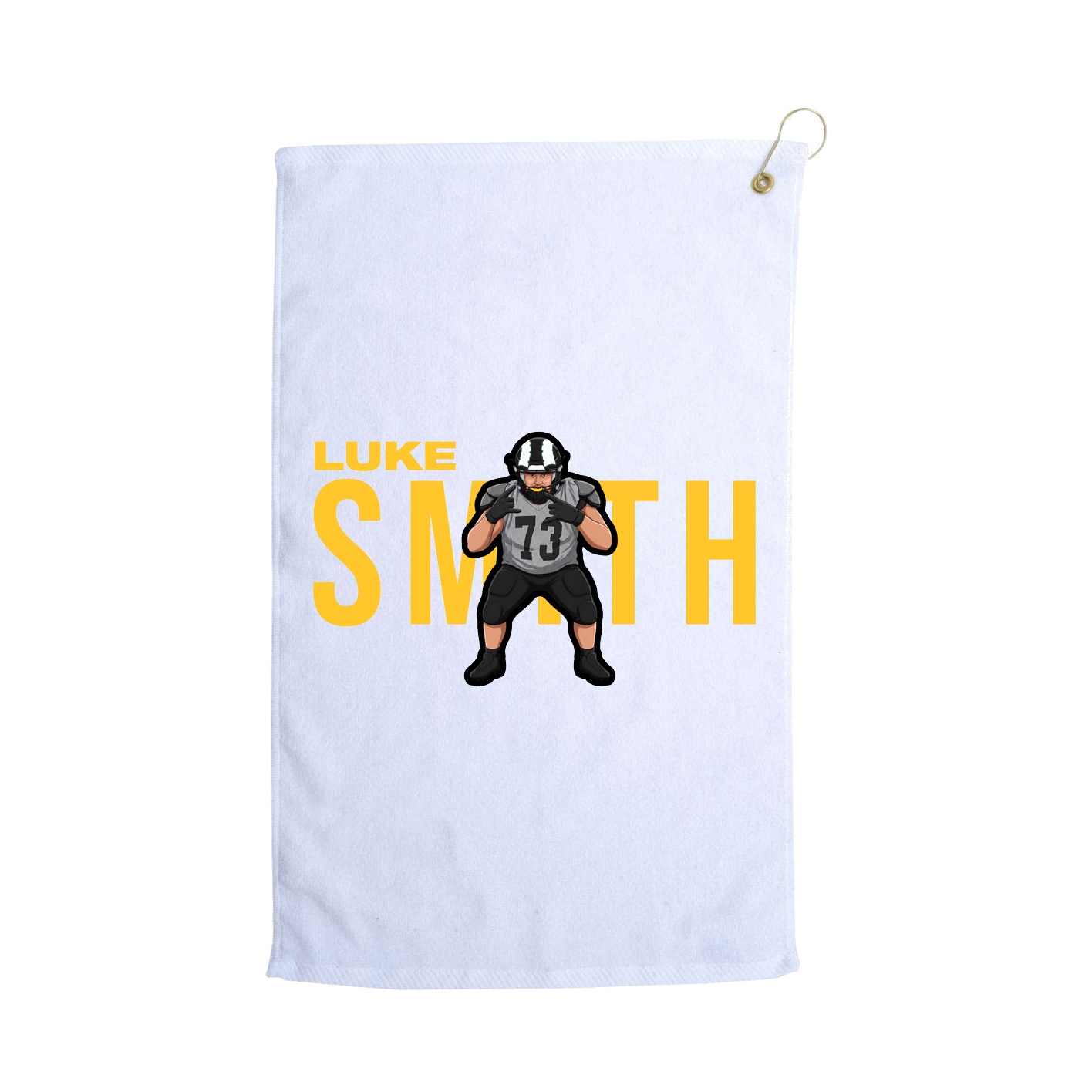Golf Towel — Player Name in White