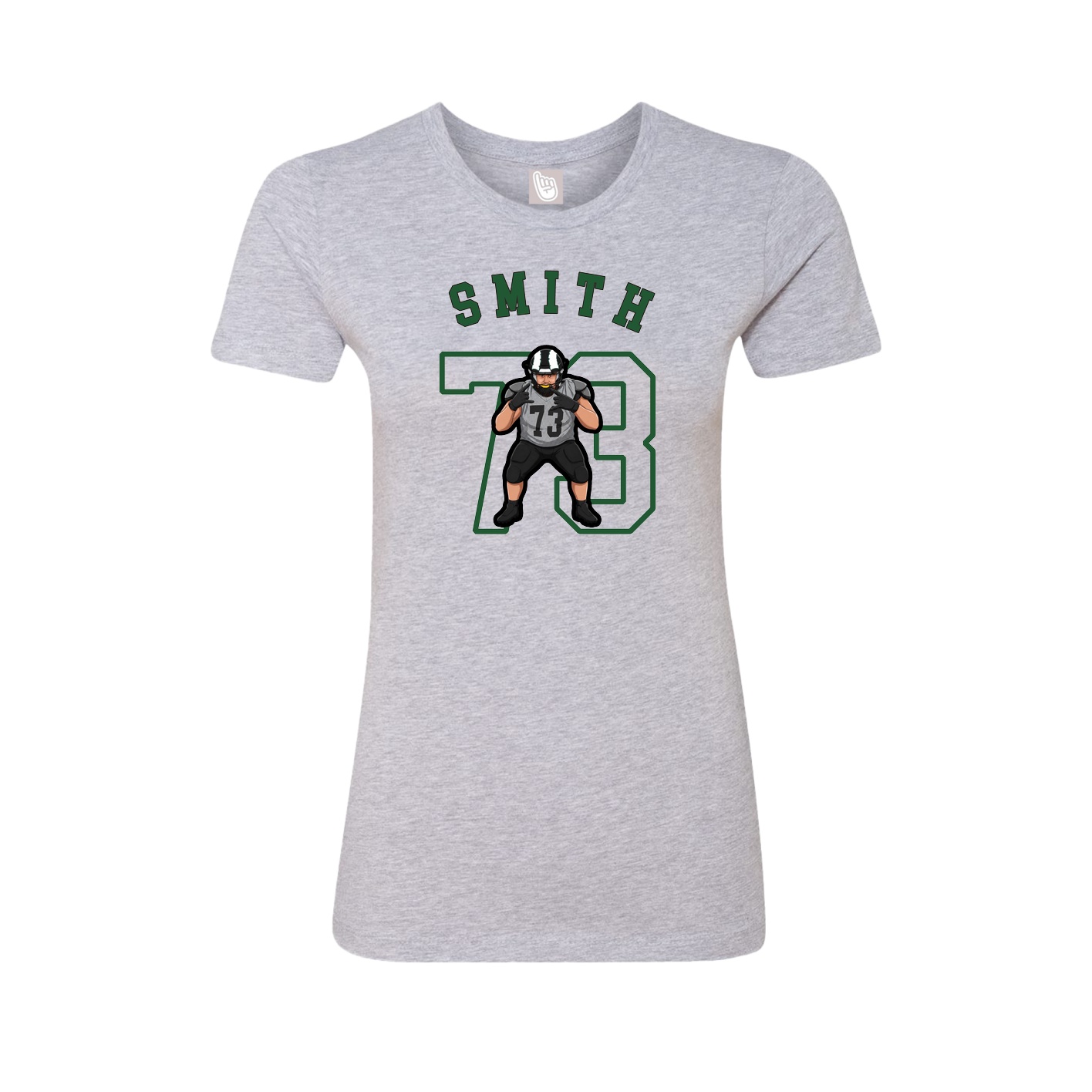 Fitted Women's Tee — Shirsey Arch in Grey