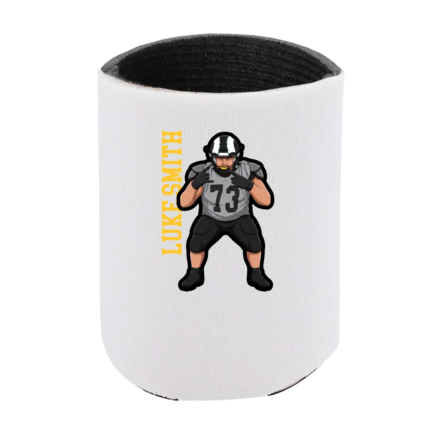 Can Holder — Name Vertical in White