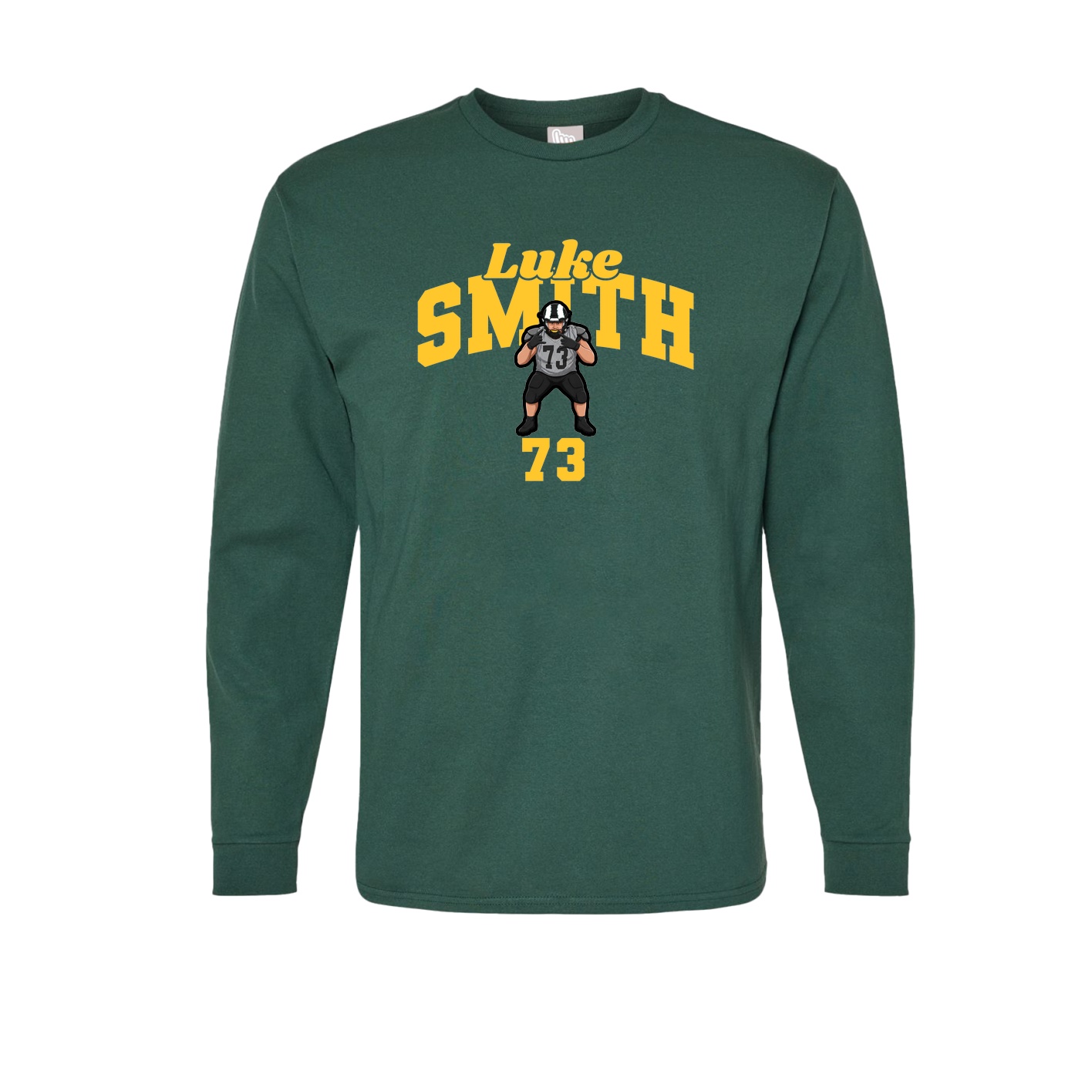 Long Sleeve Tee — Signature Arch in Green