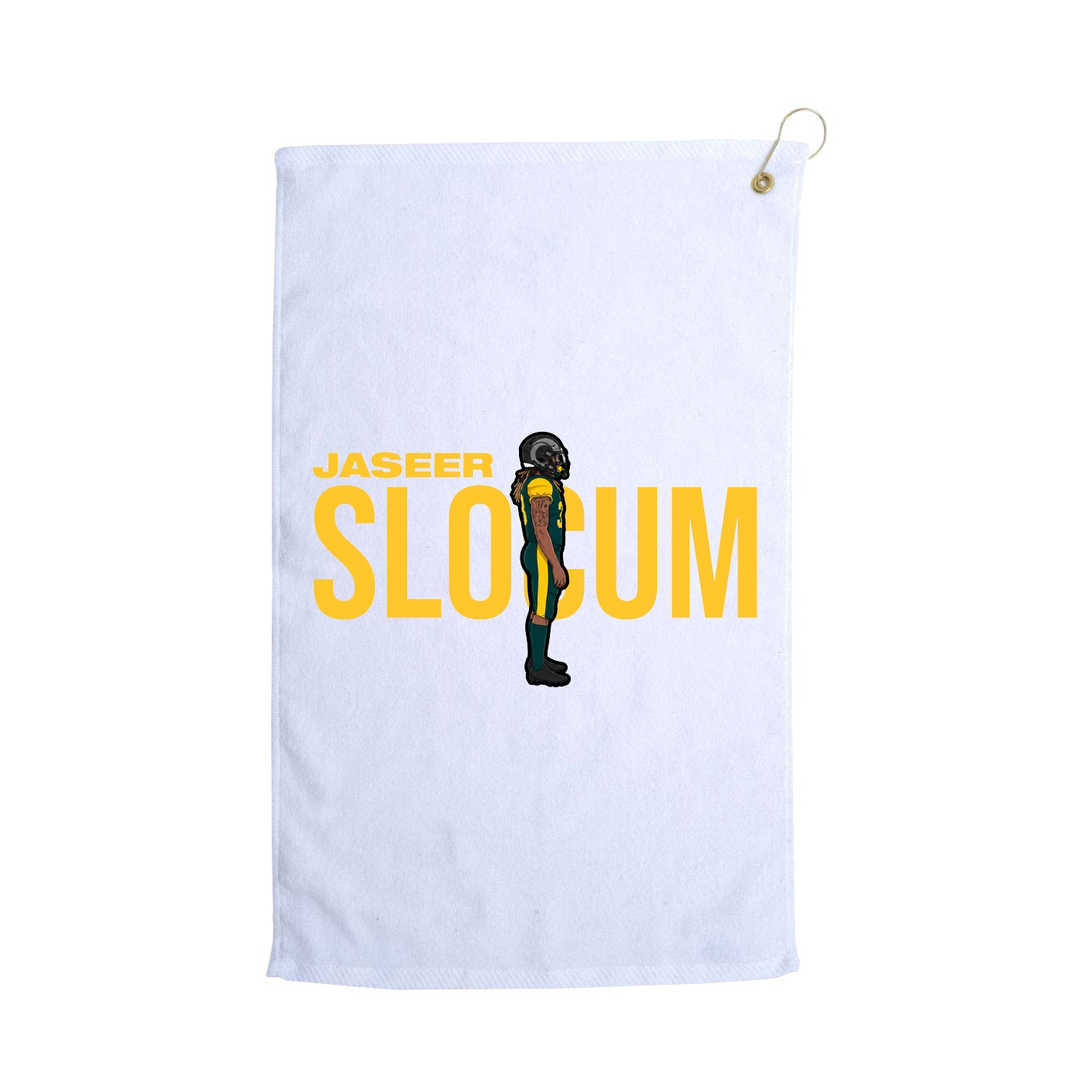 Golf Towel — Player Name in White