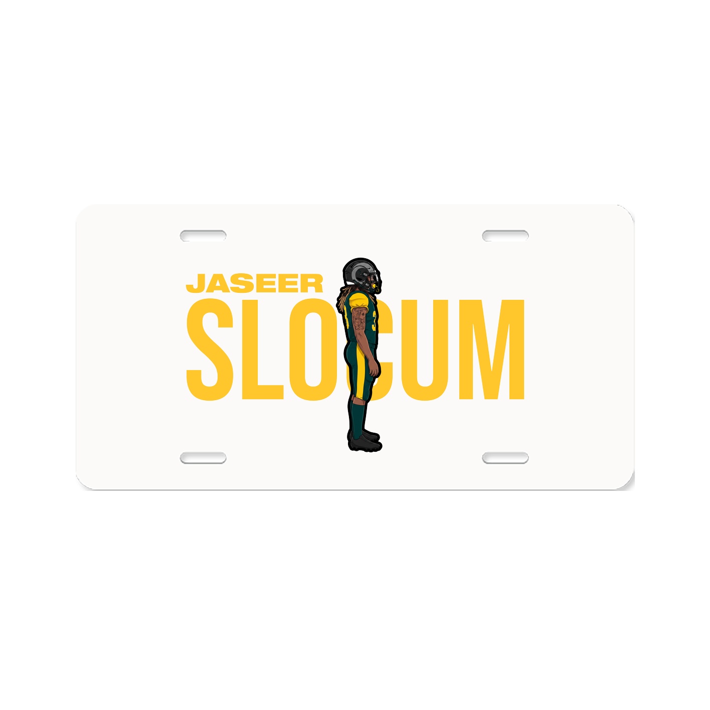 License Plate — Player Name in Classic