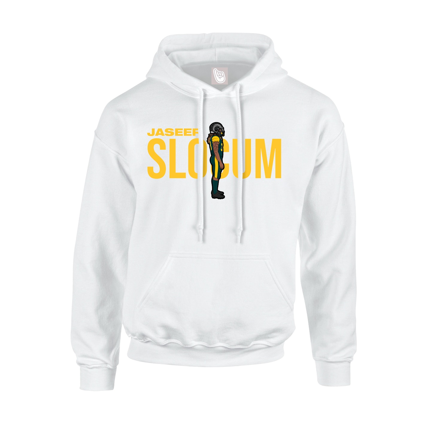Youth Hoodie — Player Name in White