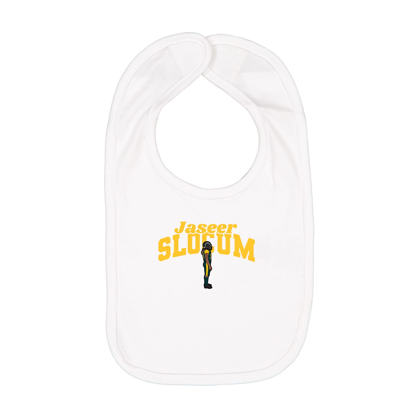 Infant Bib — Signature Arch in White