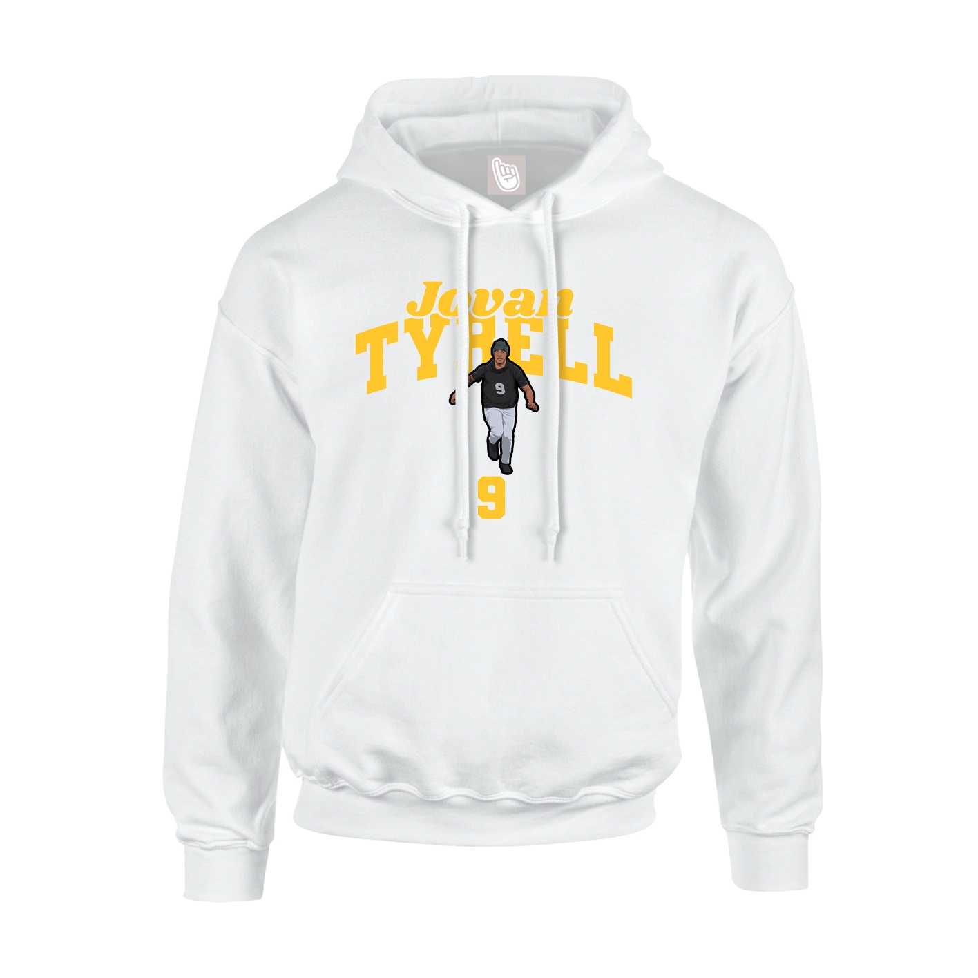 Hoodie — Signature Arch in White