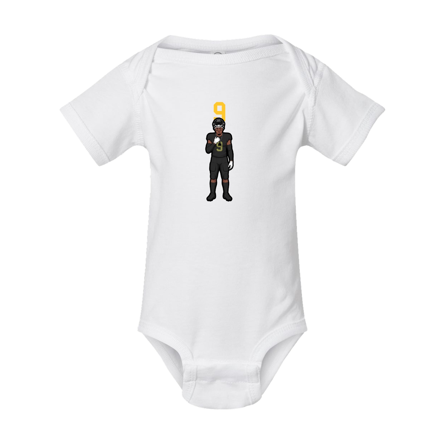 Baby Onesie — Number Top in White