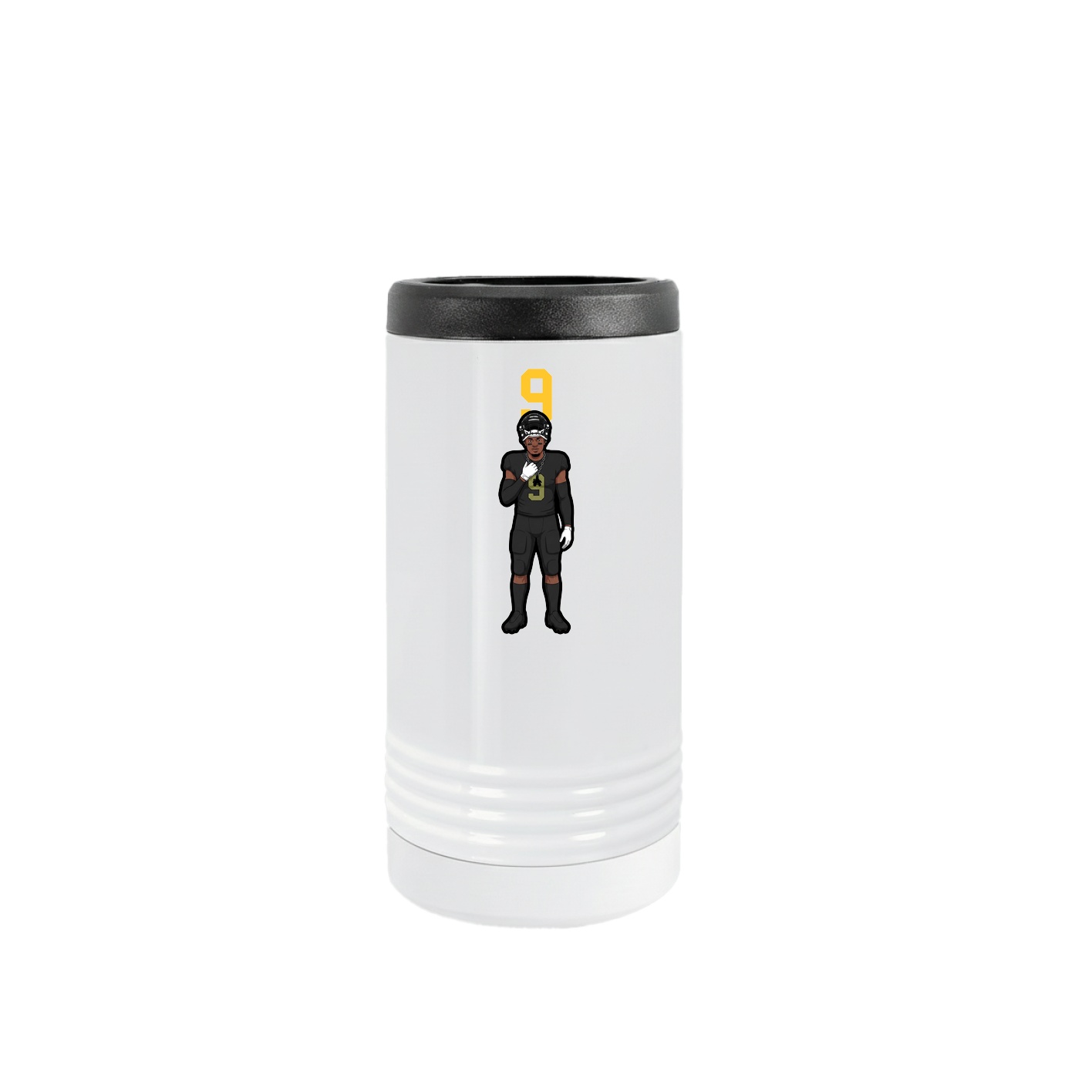 Slim Beverage Holder — Number Top in White