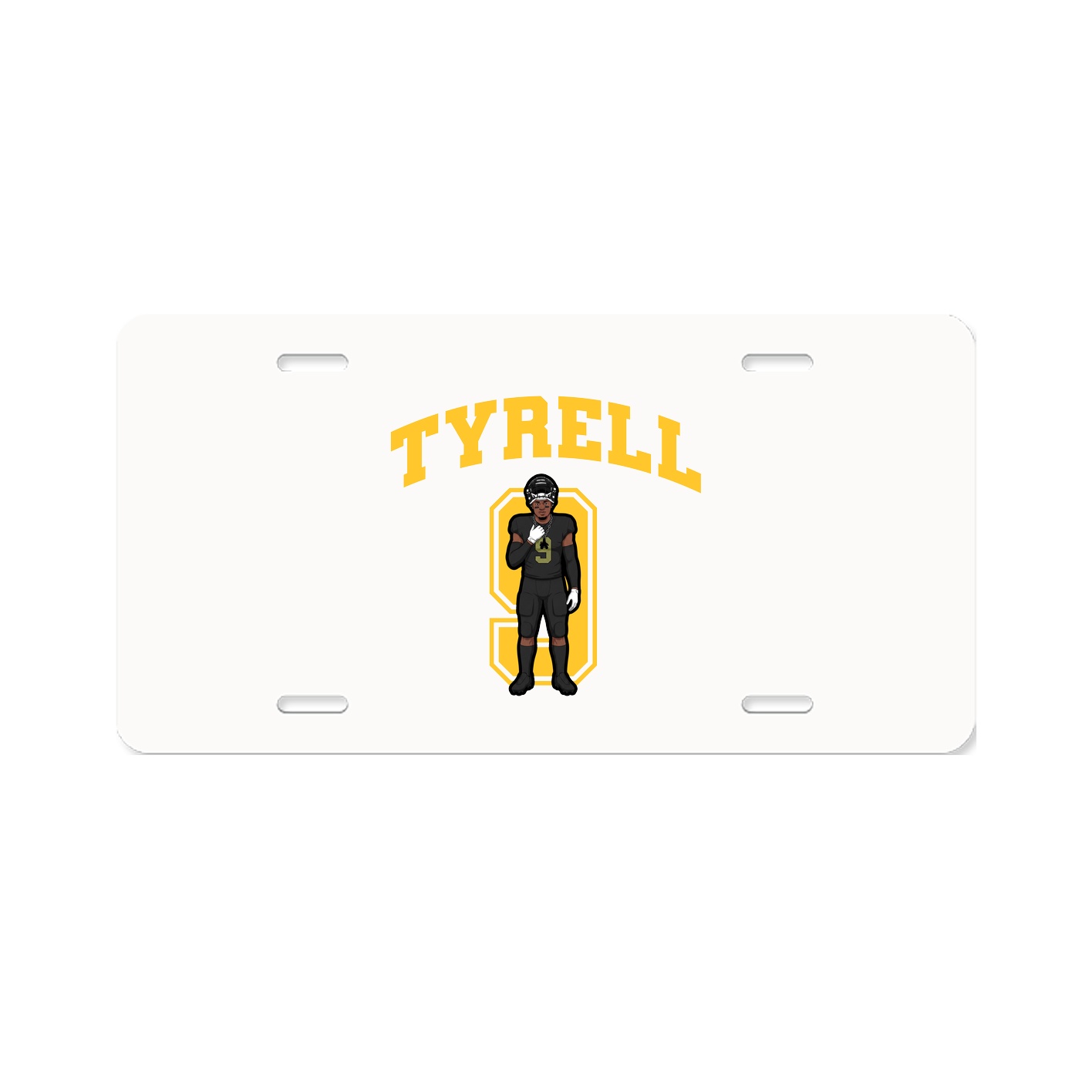 License Plate — Number in Classic