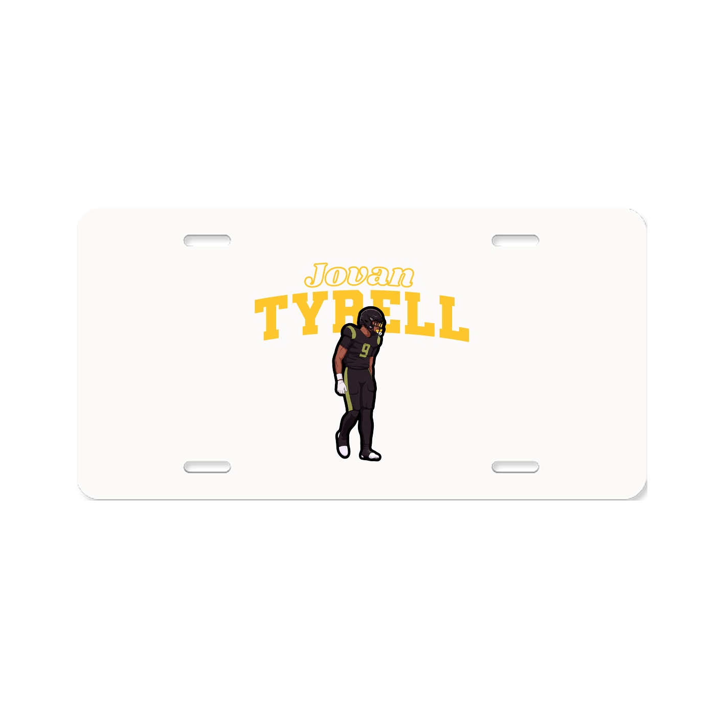 License Plate — Name Arch in Classic
