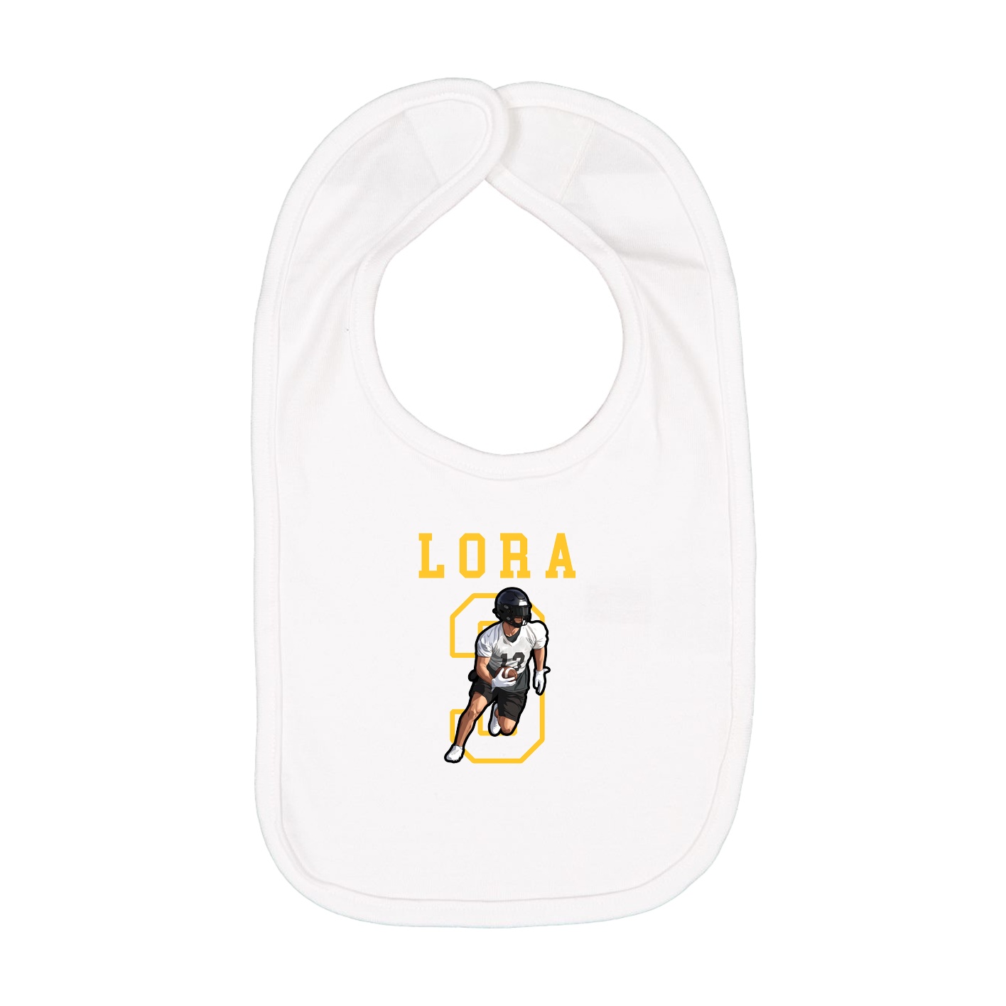 Infant Bib — Shirsey in White