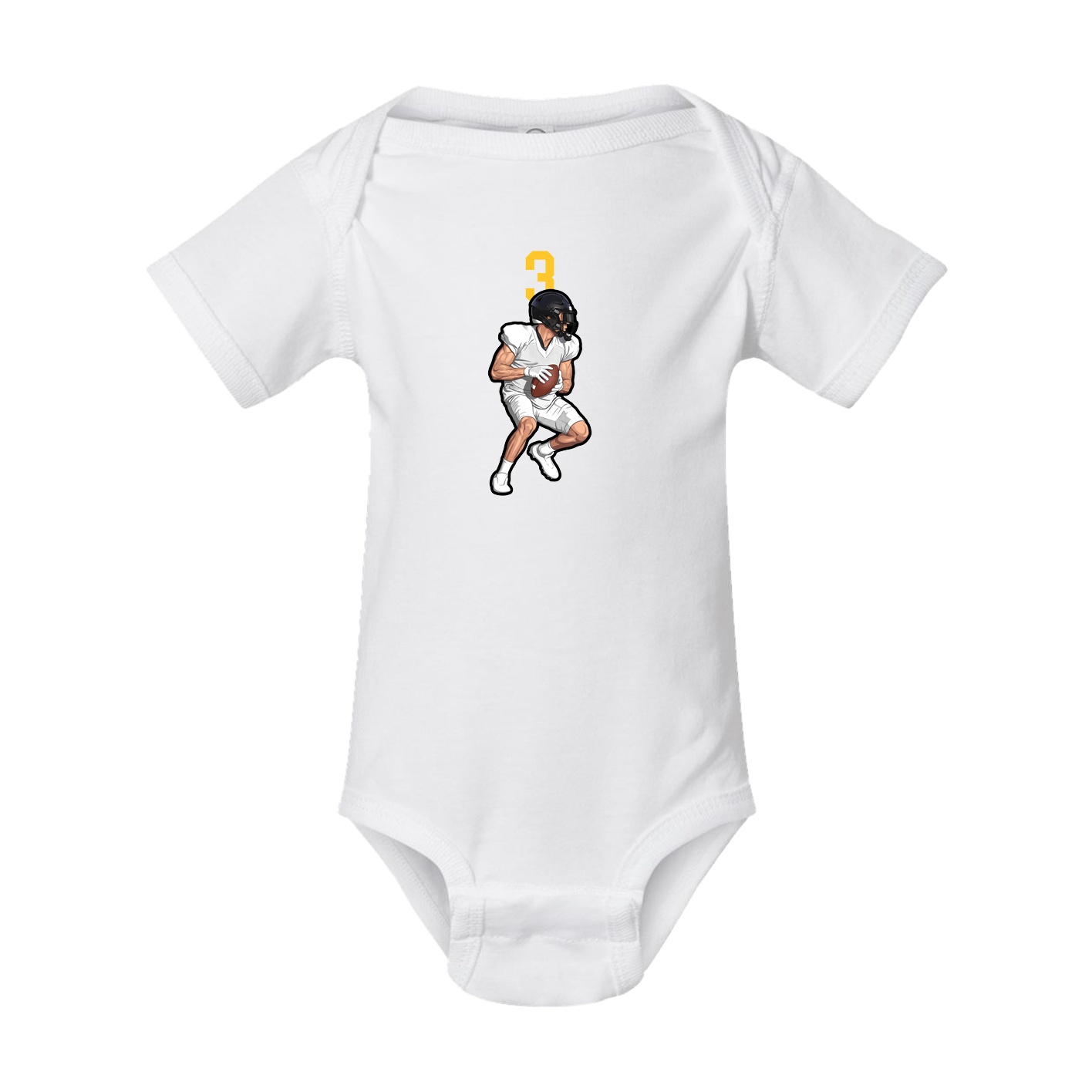 Baby Onesie — Number Top in White