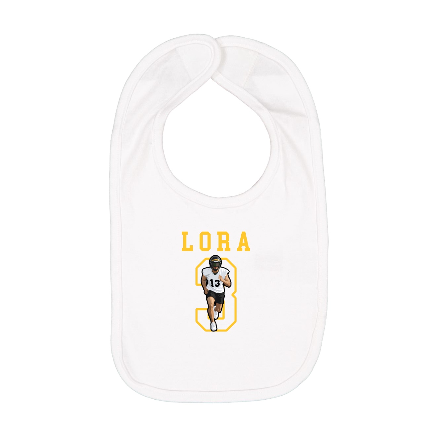 Infant Bib — Shirsey in White