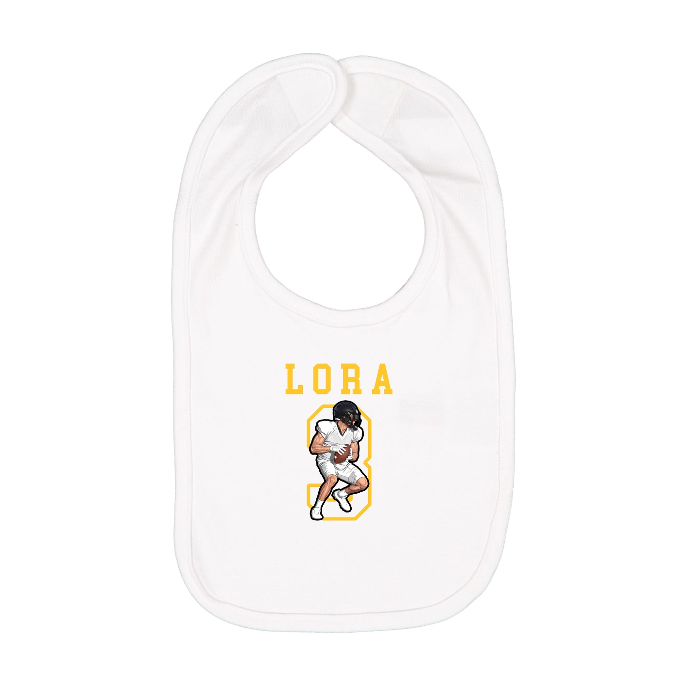 Infant Bib — Shirsey in White