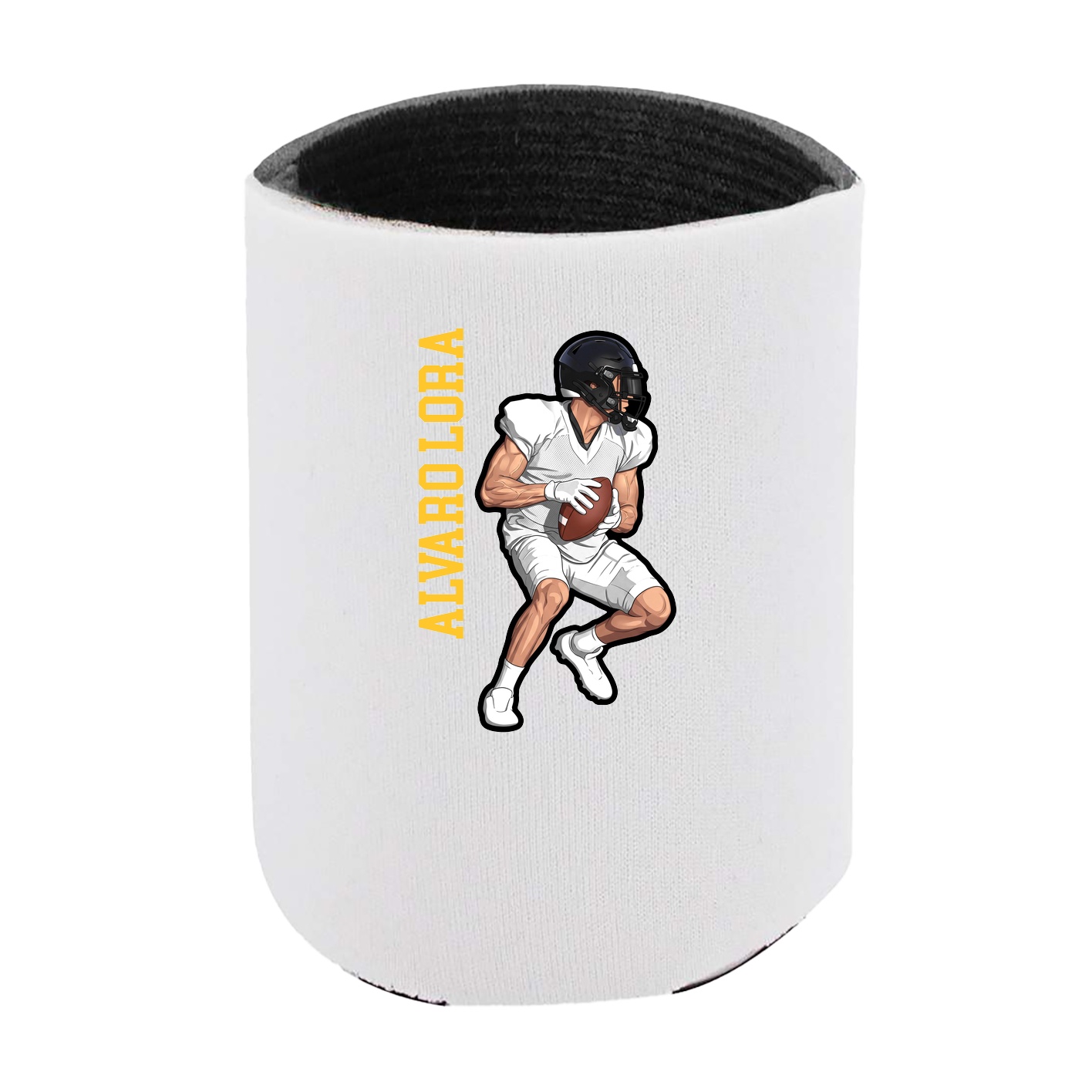 Can Holder — Name Vertical in White