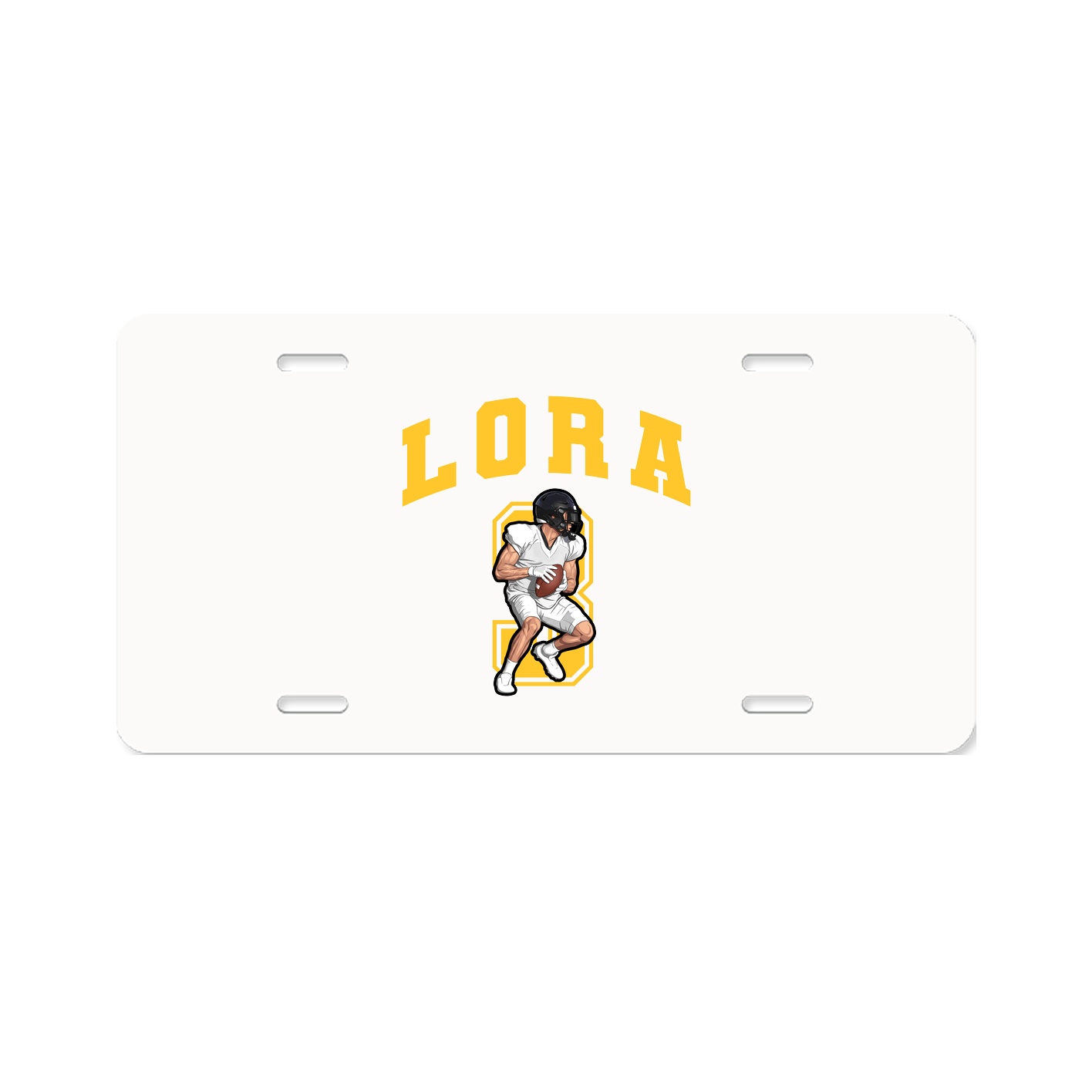 License Plate — Number in Classic