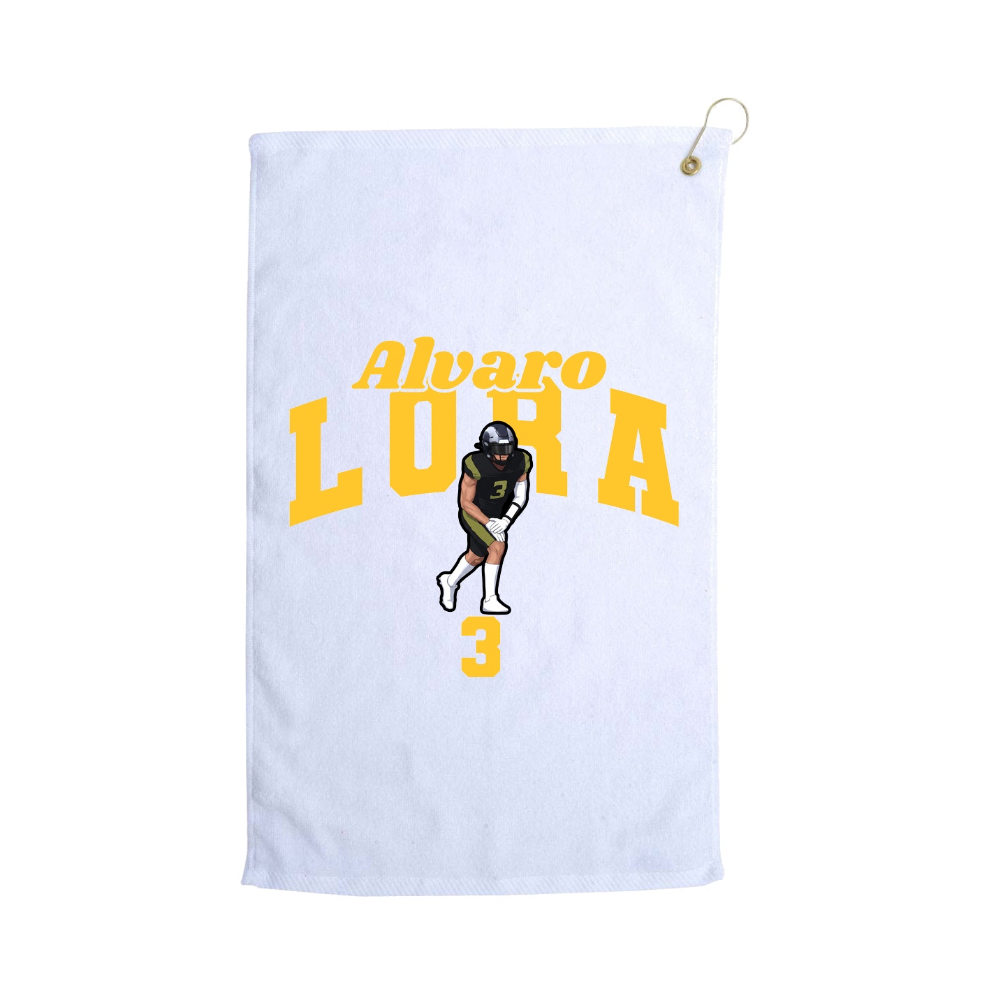 Golf Towel — Signature Arch in White