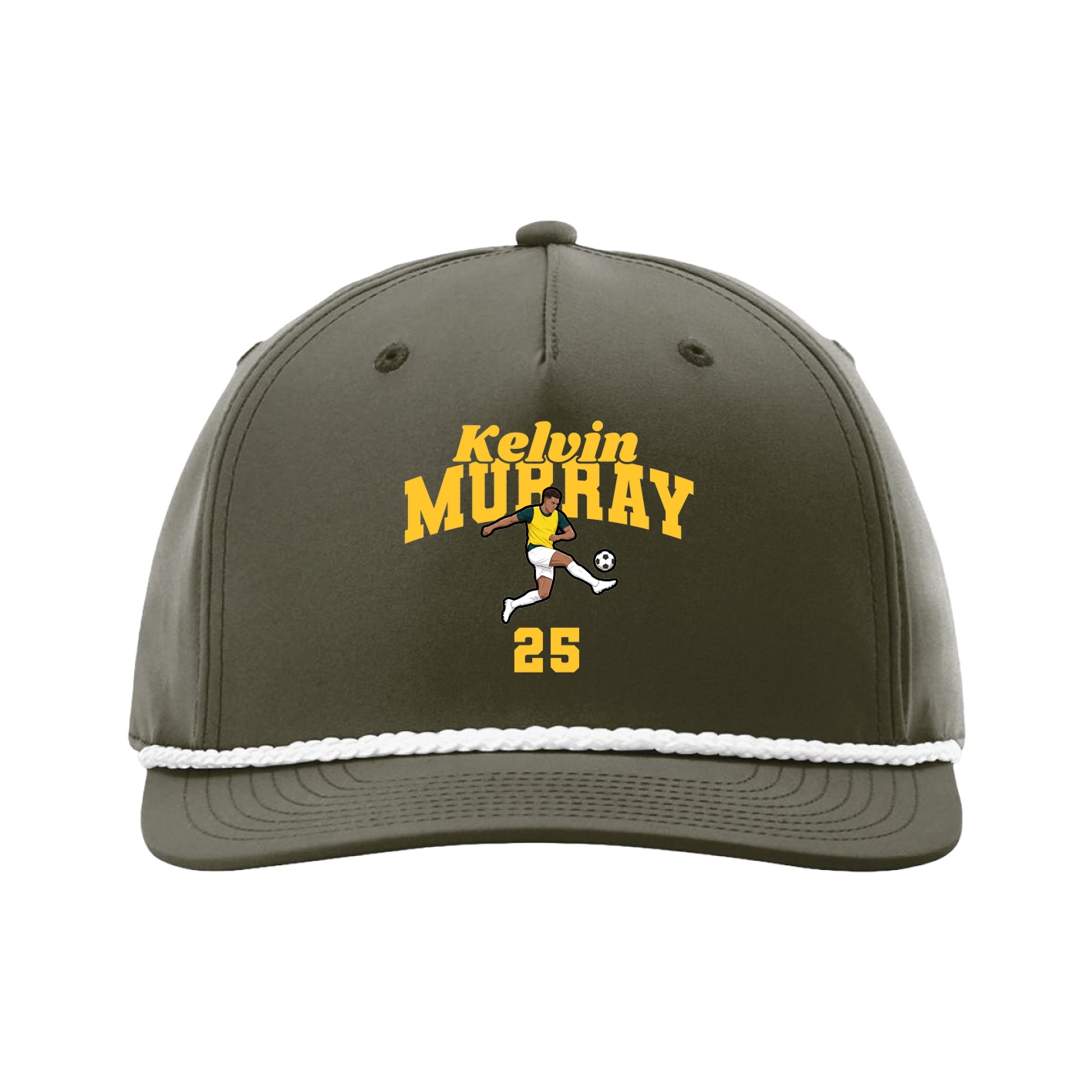 Five-Panel Classic Rope Cap — Signature Arch in Green