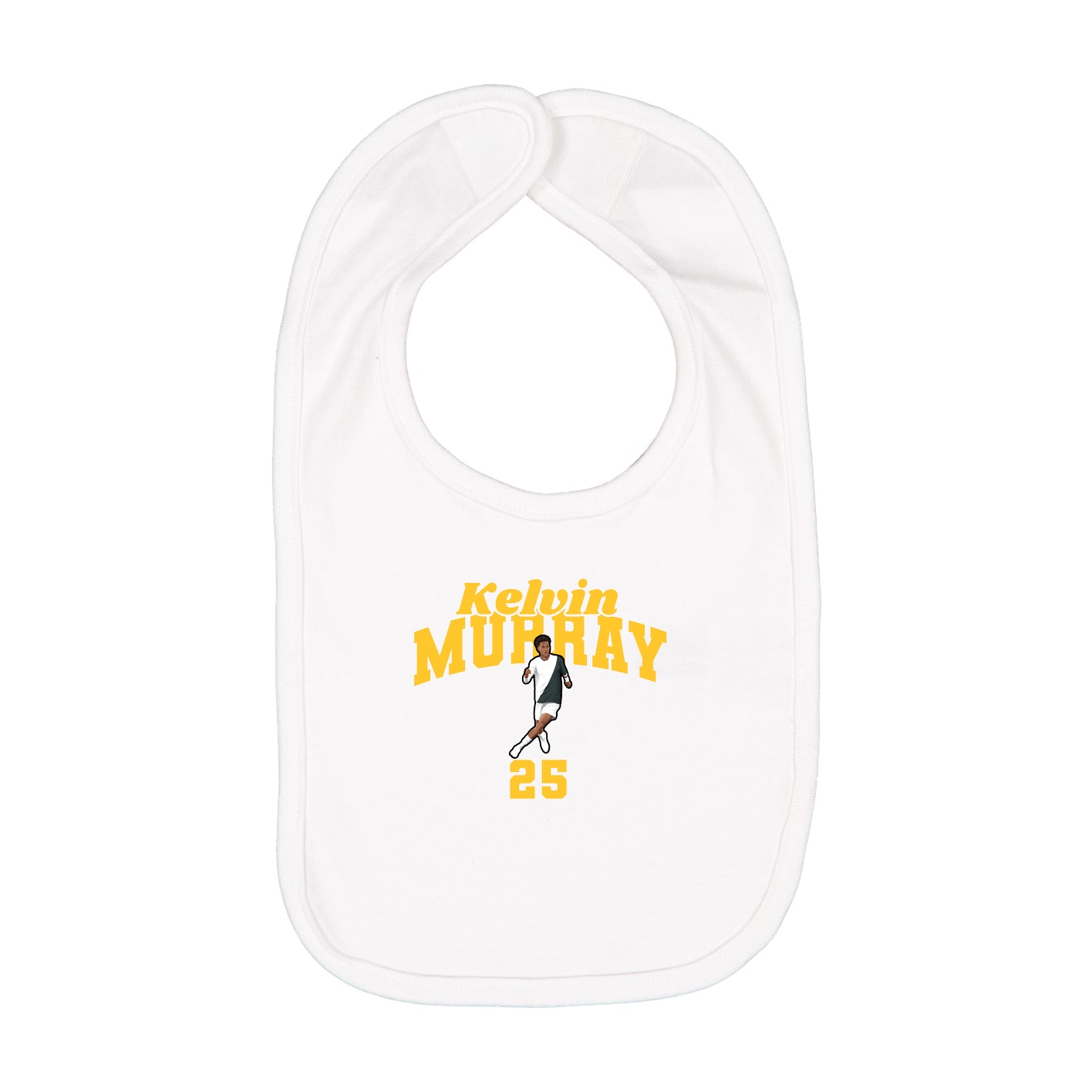 Infant Bib — Signature Arch in White