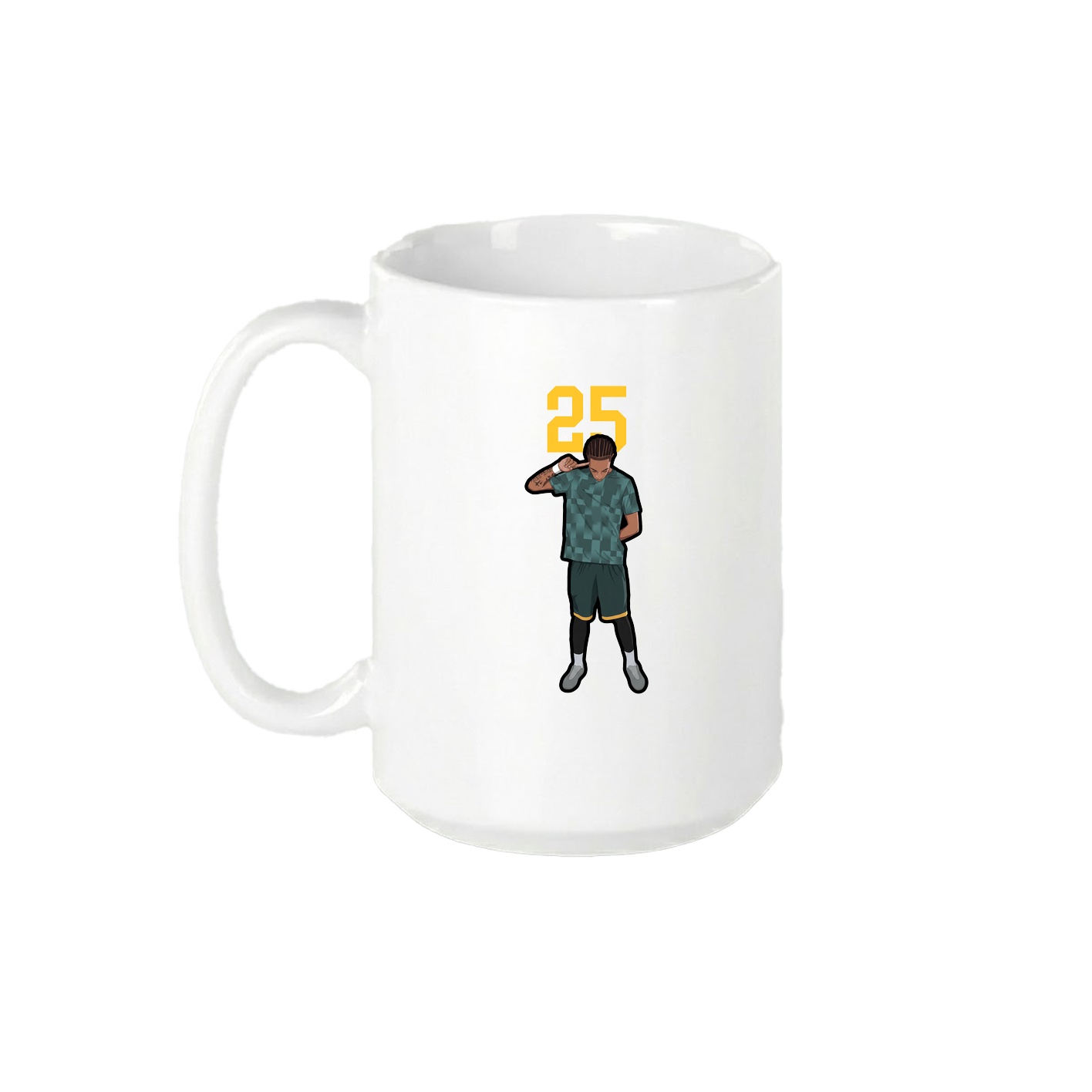 15oz Coffee Mug — Number Top in White