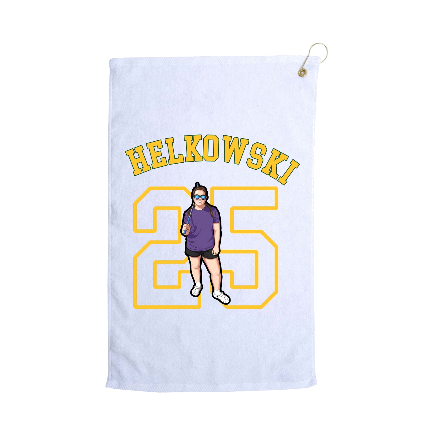 Golf Towel — Shirsey Arch in White