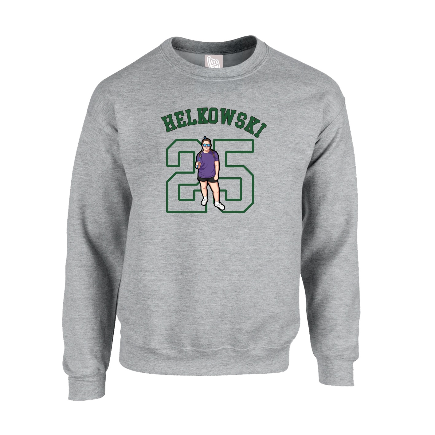 Fleece Crew — Shirsey Arch in Grey
