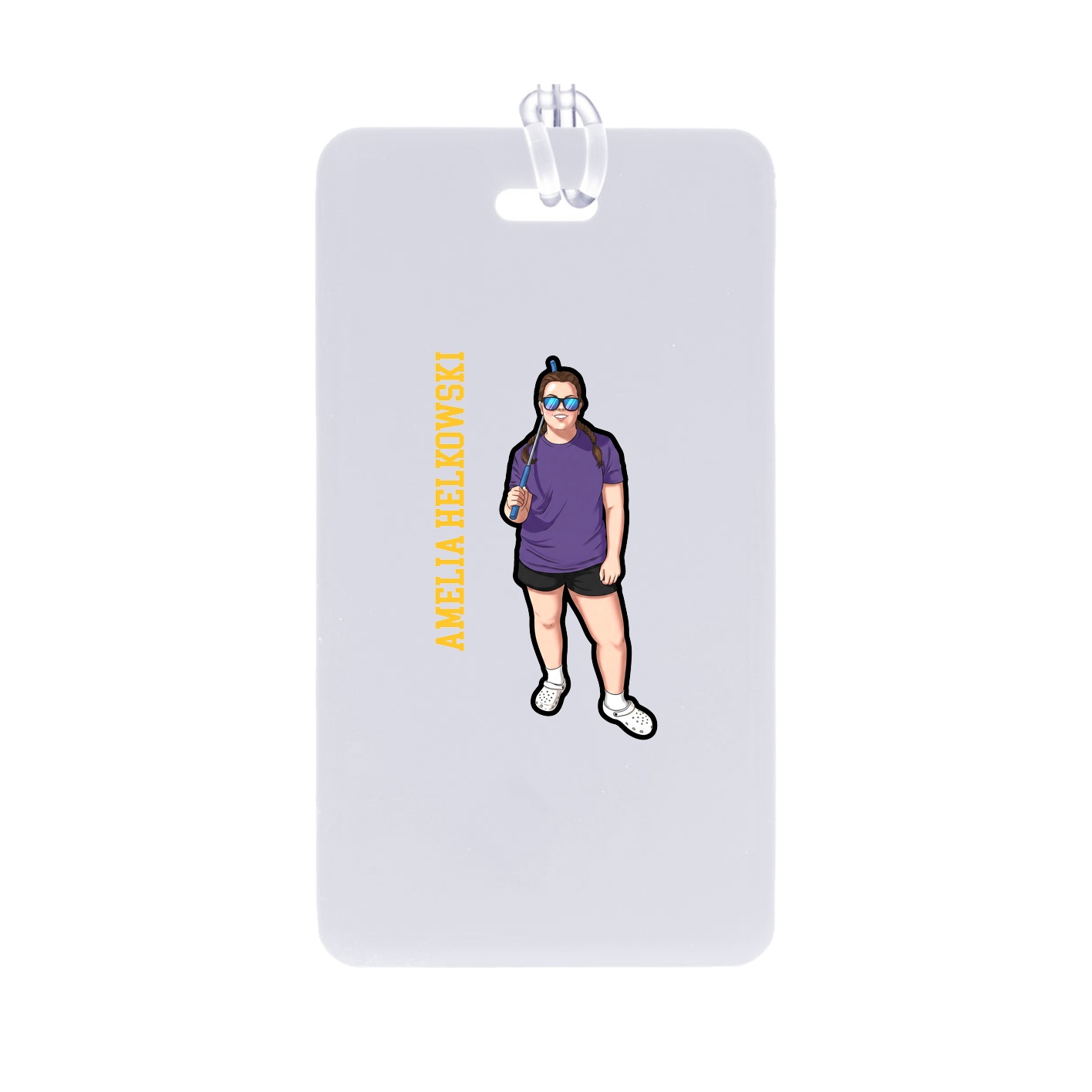 Bag Tag — Name Vertical in Classic
