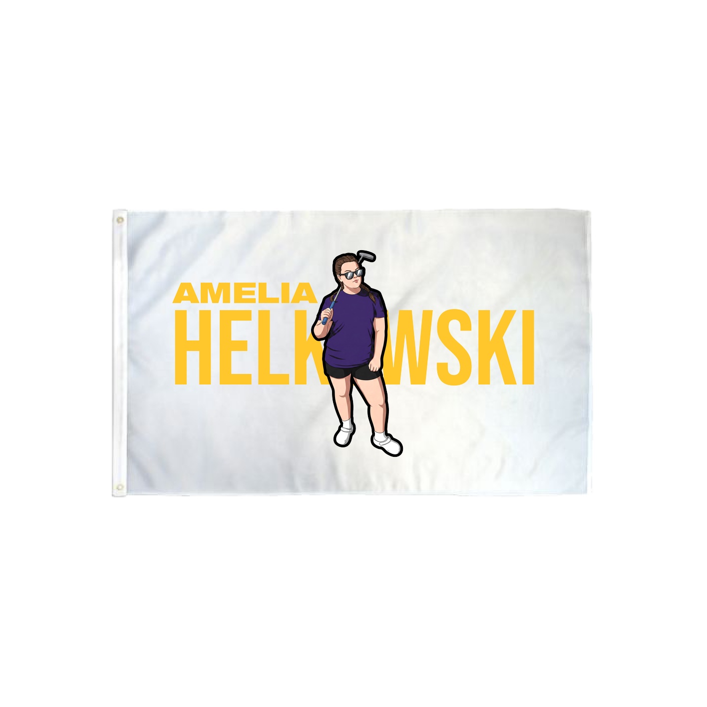 3x5 Flag — Player Name in Classic