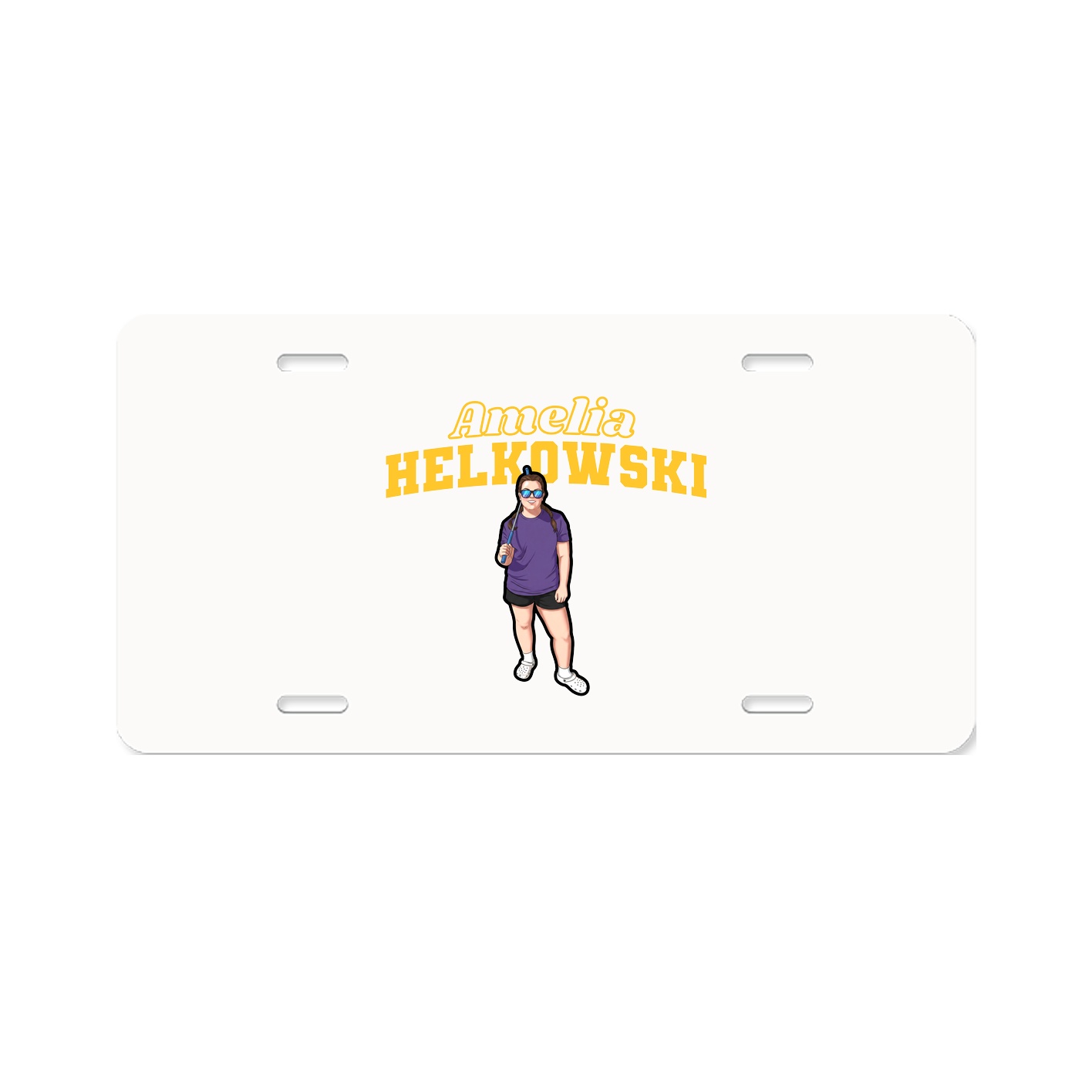 License Plate — Name Arch in Classic