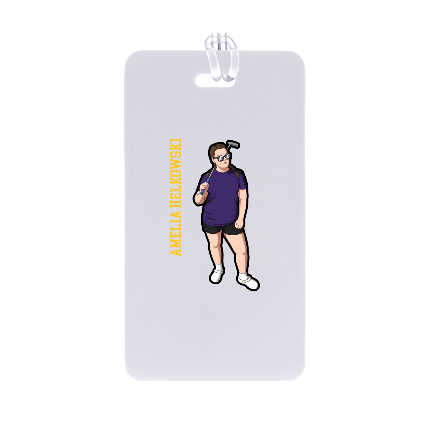 Bag Tag — Name Vertical in Classic