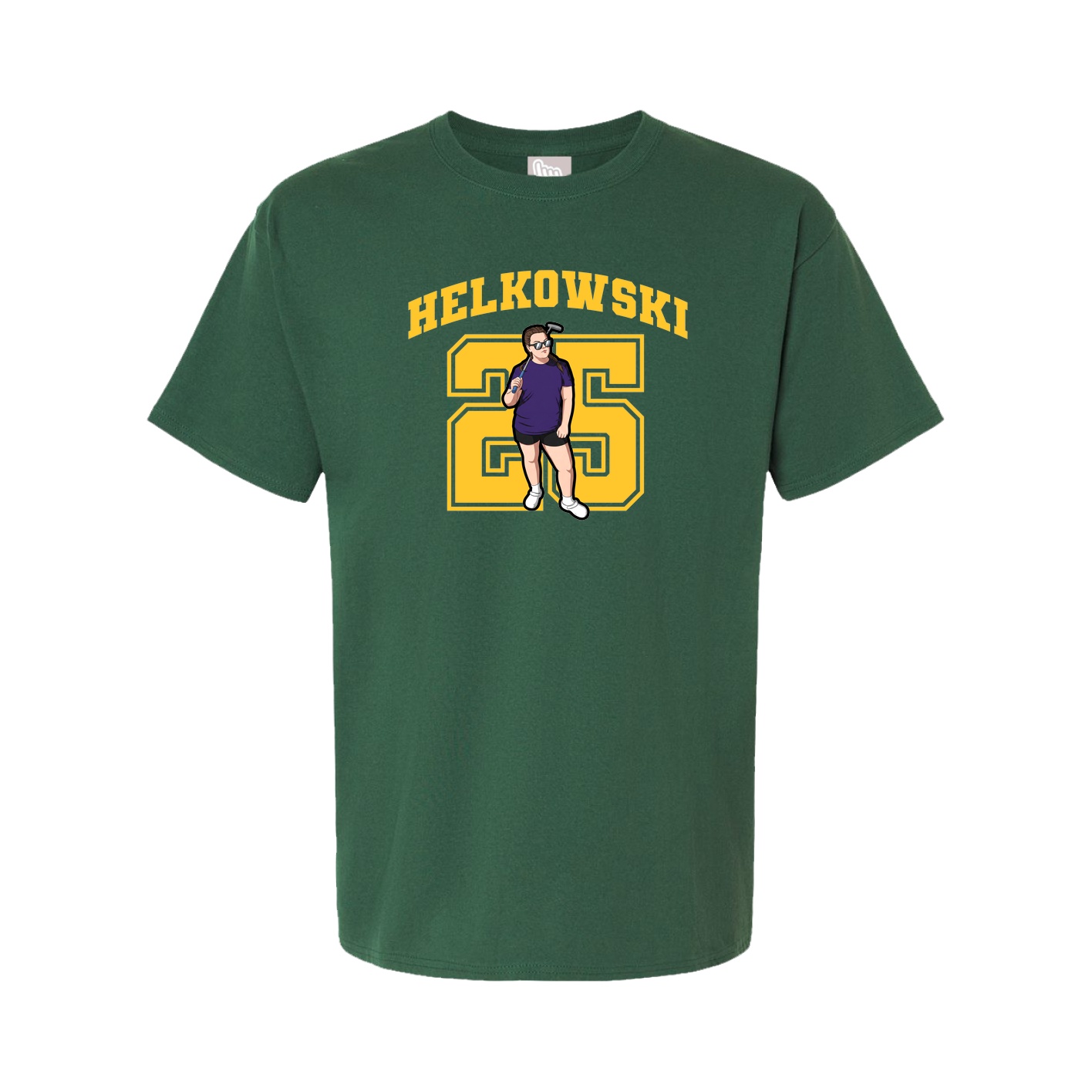 Youth Tee — Number in Green