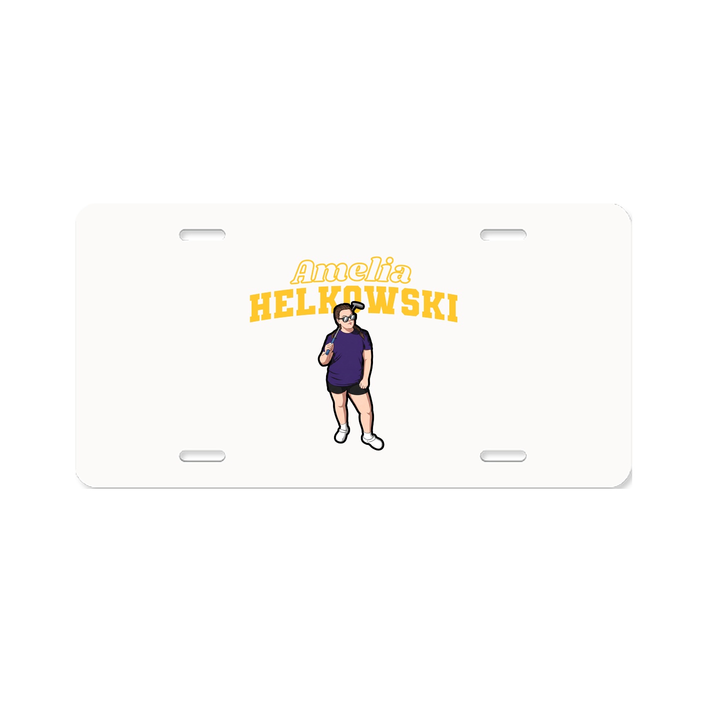 License Plate — Name Arch in Classic