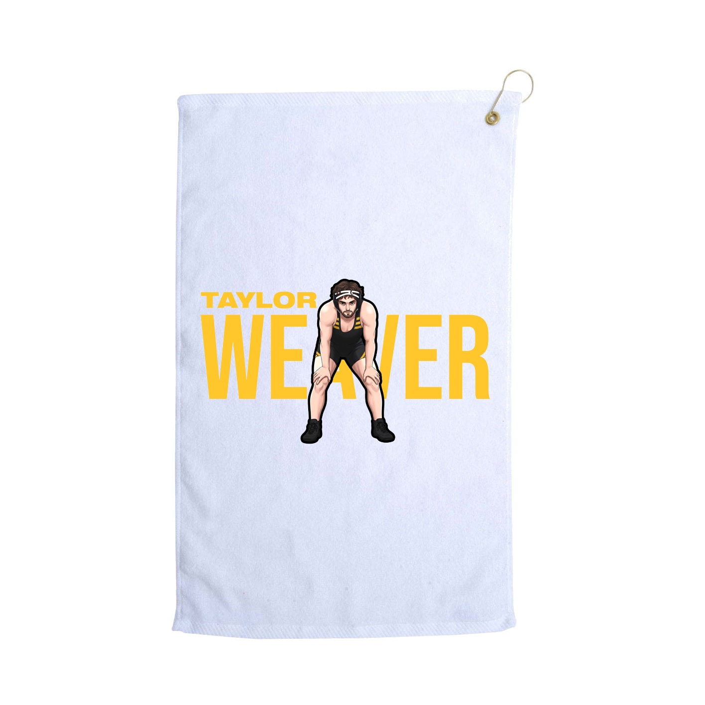 Golf Towel — Player Name in White