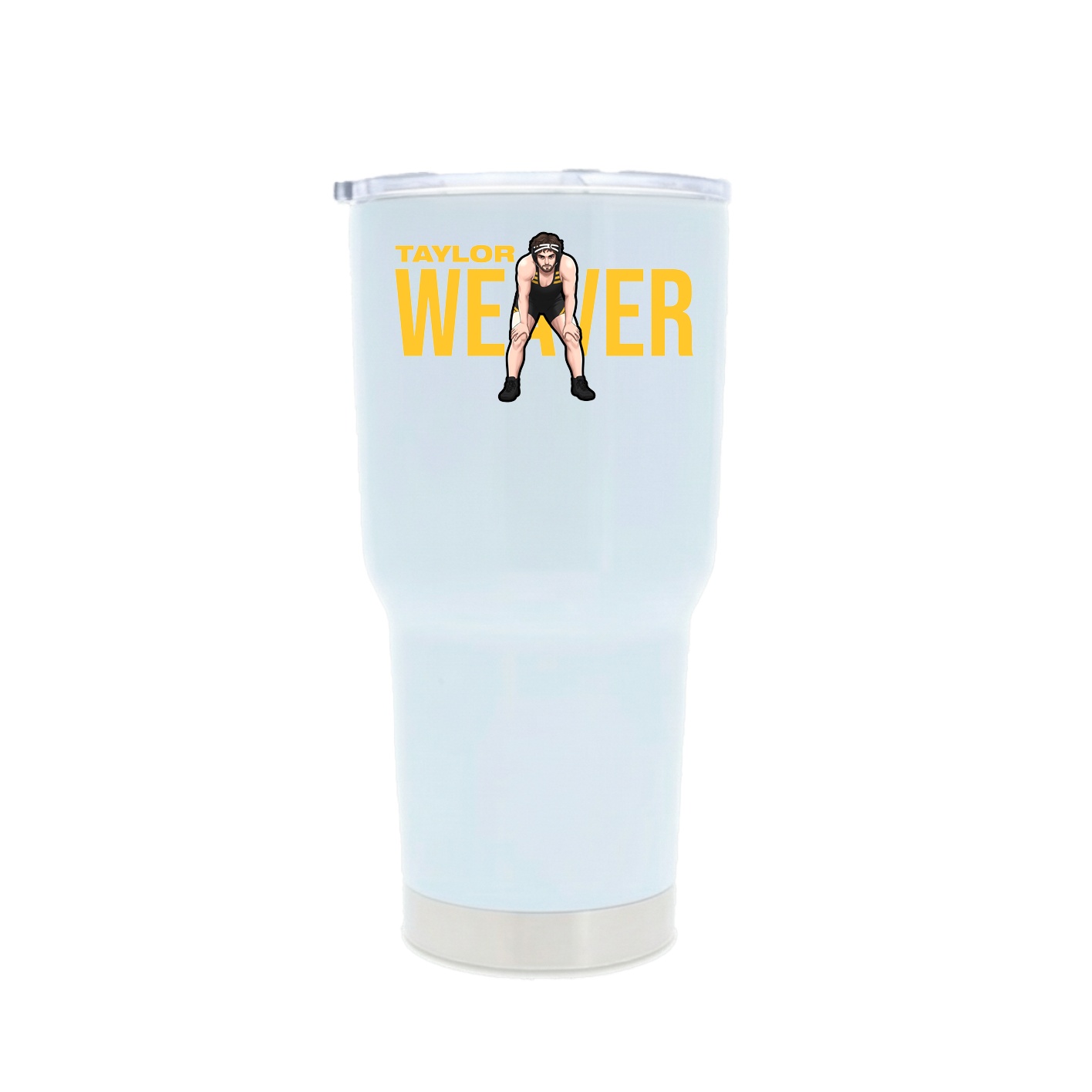 30oz Stainless Steel Tumbler — Player Name in White