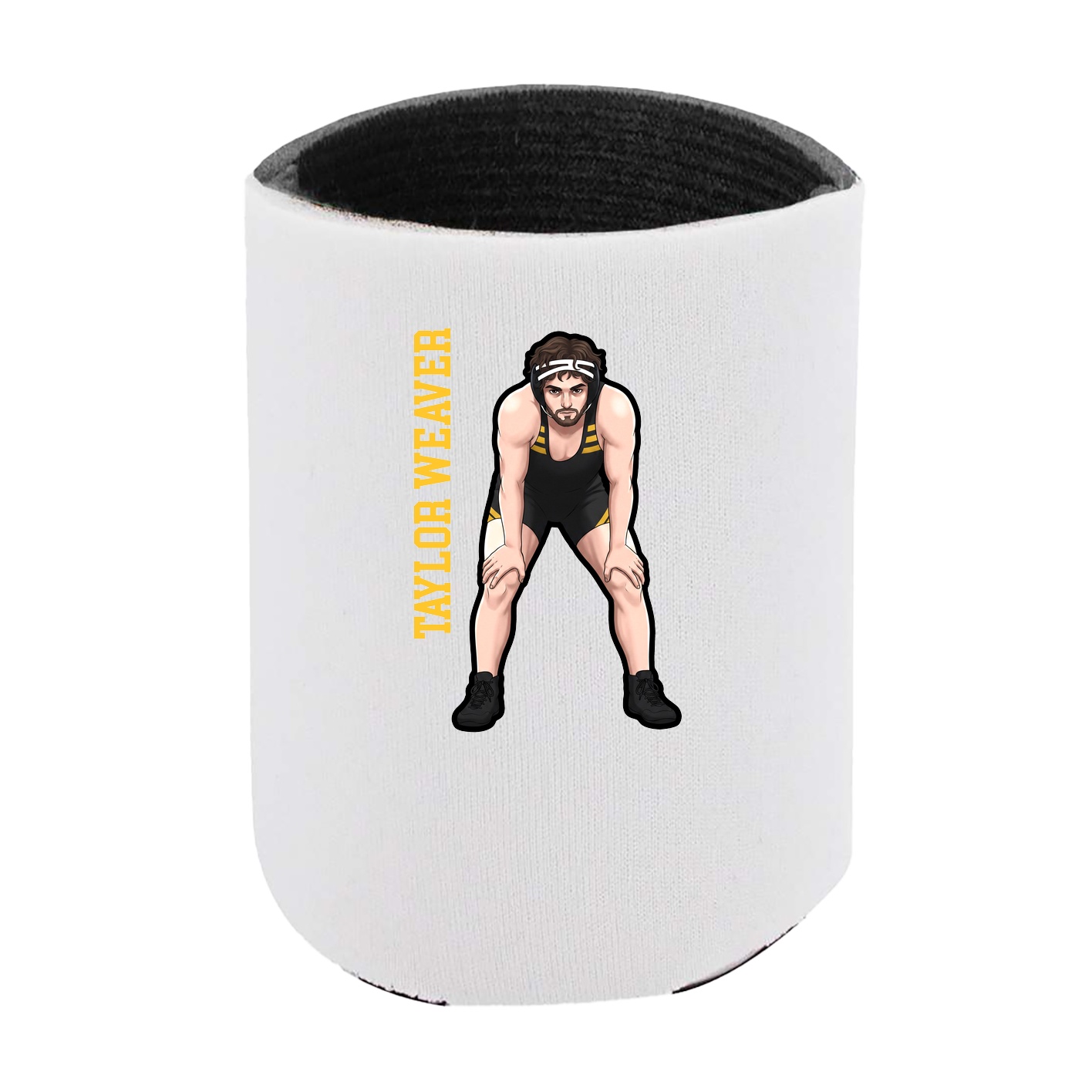 Can Holder — Name Vertical in White
