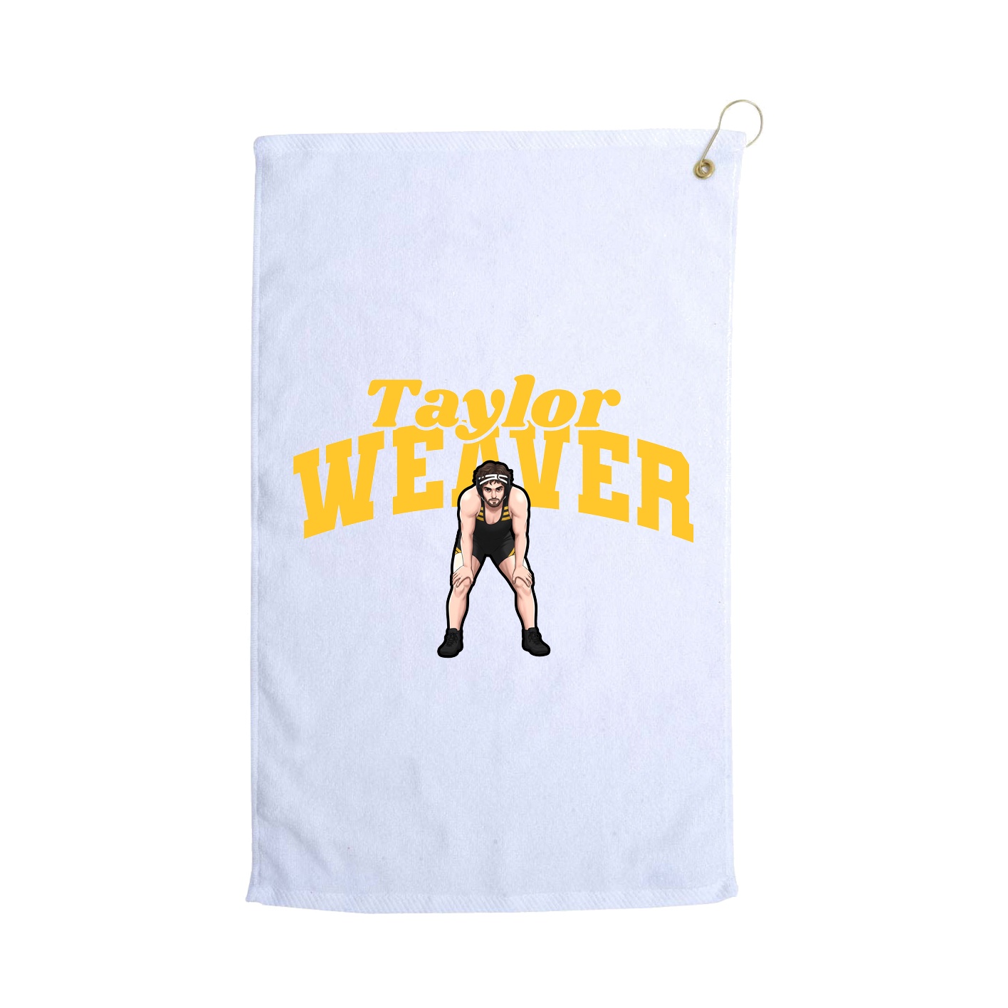 Golf Towel — Signature Arch in White