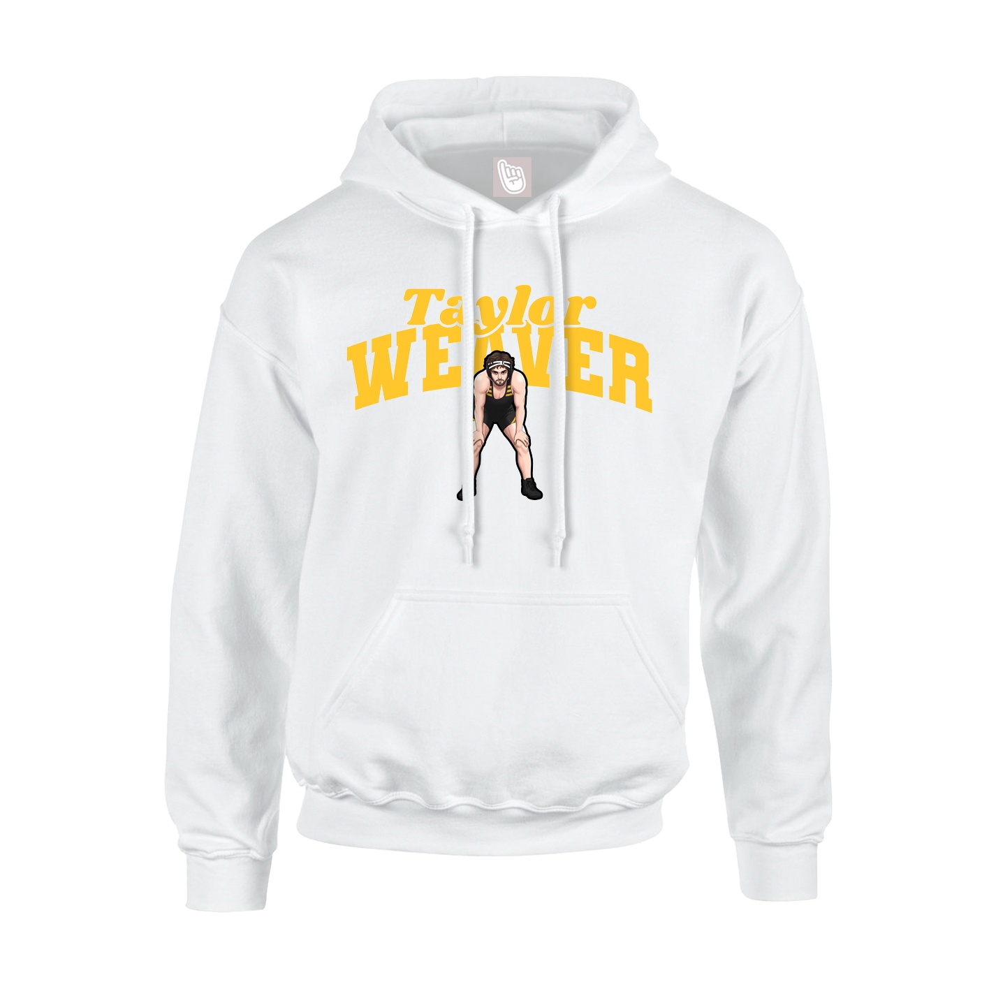 Hoodie — Signature Arch in White