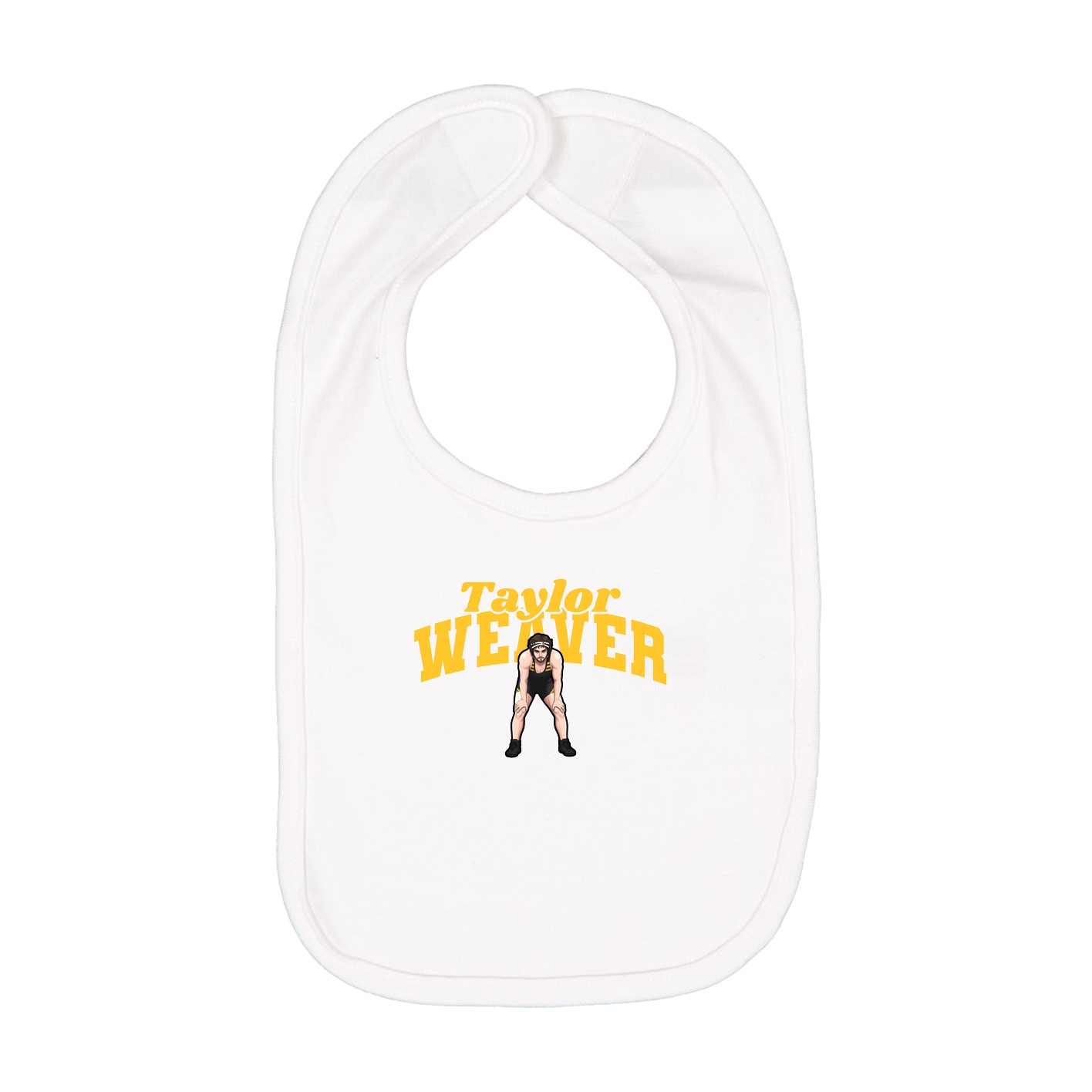Infant Bib — Signature Arch in White