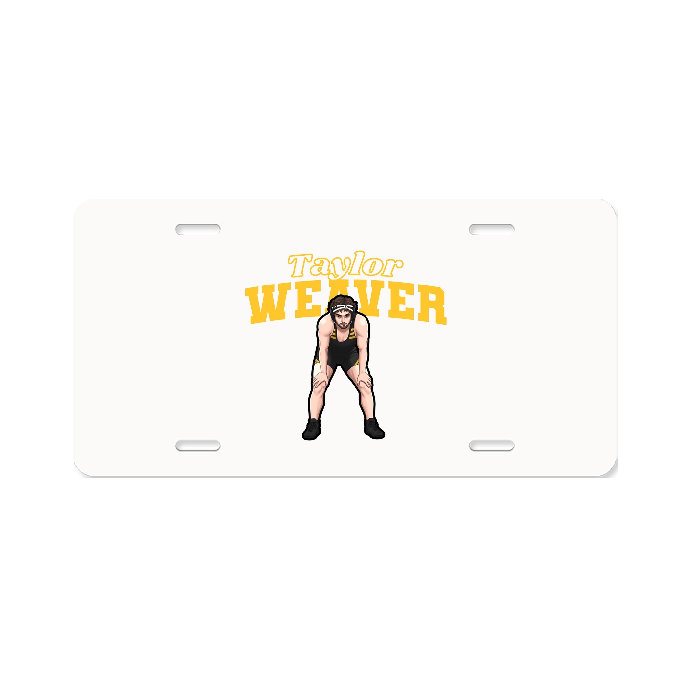 License Plate — Name Arch in Classic