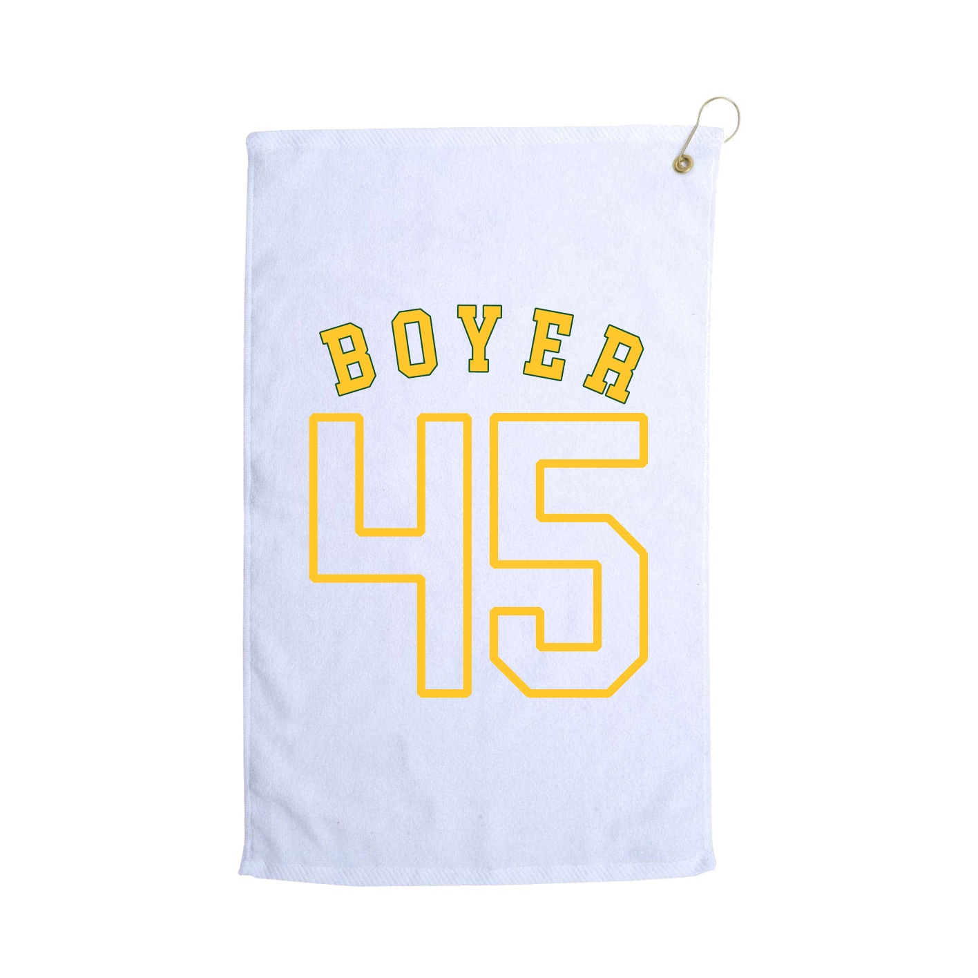 Golf Towel — Shirsey Arch in White