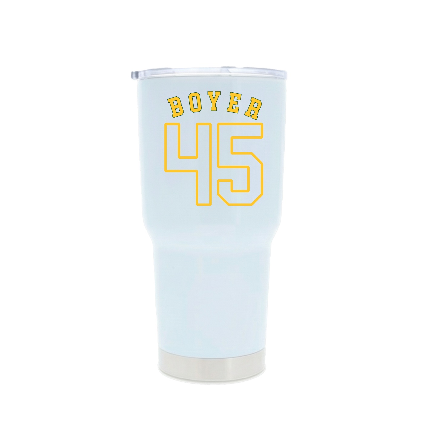 30oz Stainless Steel Tumbler — Shirsey Arch in White