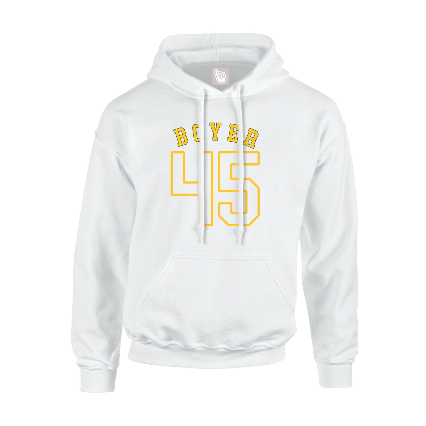 Hoodie — Shirsey Arch in White