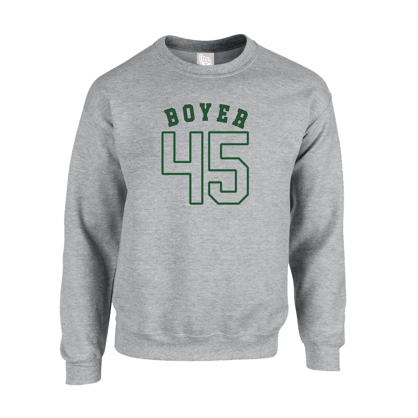 Fleece Crew — Shirsey Arch in Grey